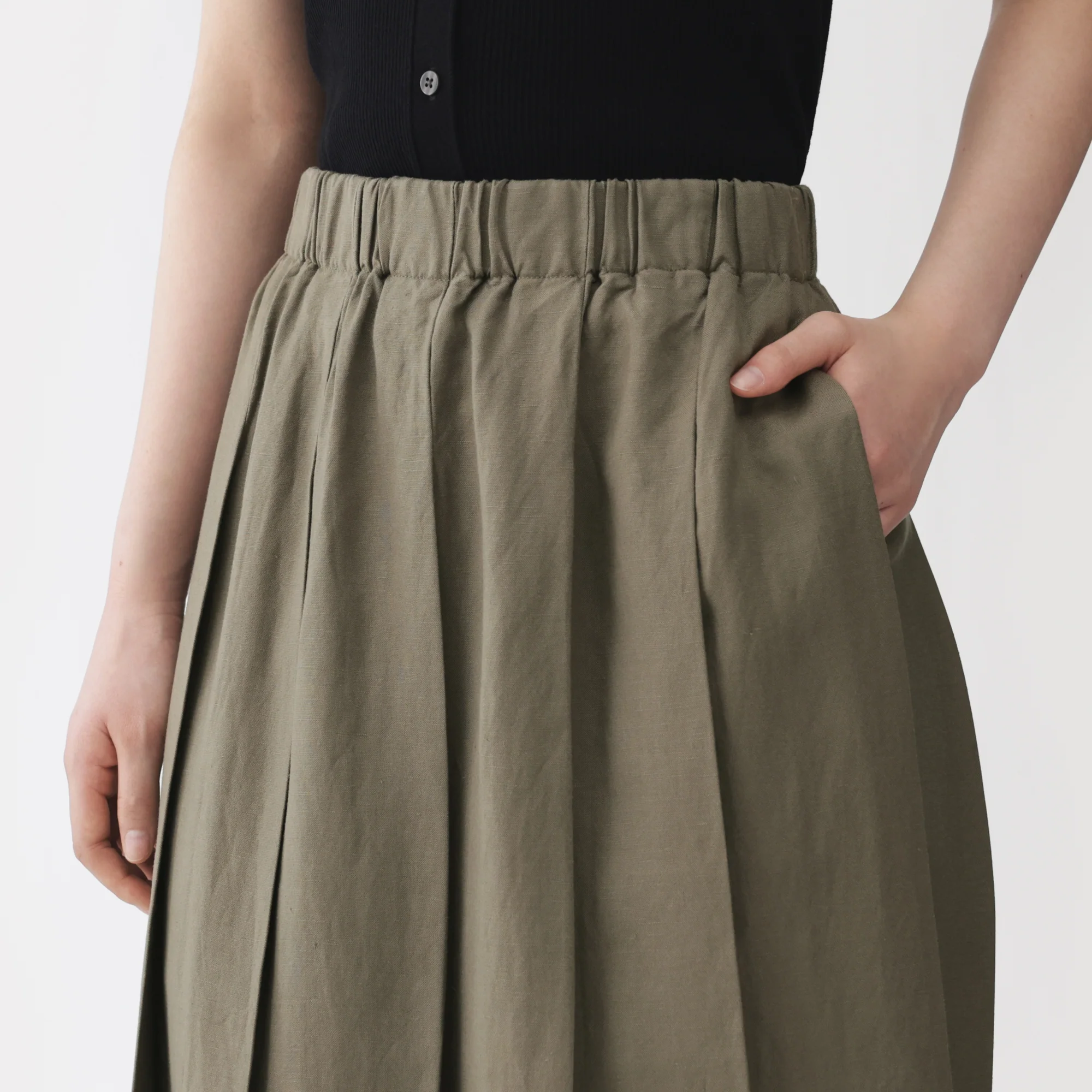 Labo Linen Lyocell Easy Skirt - Image 17