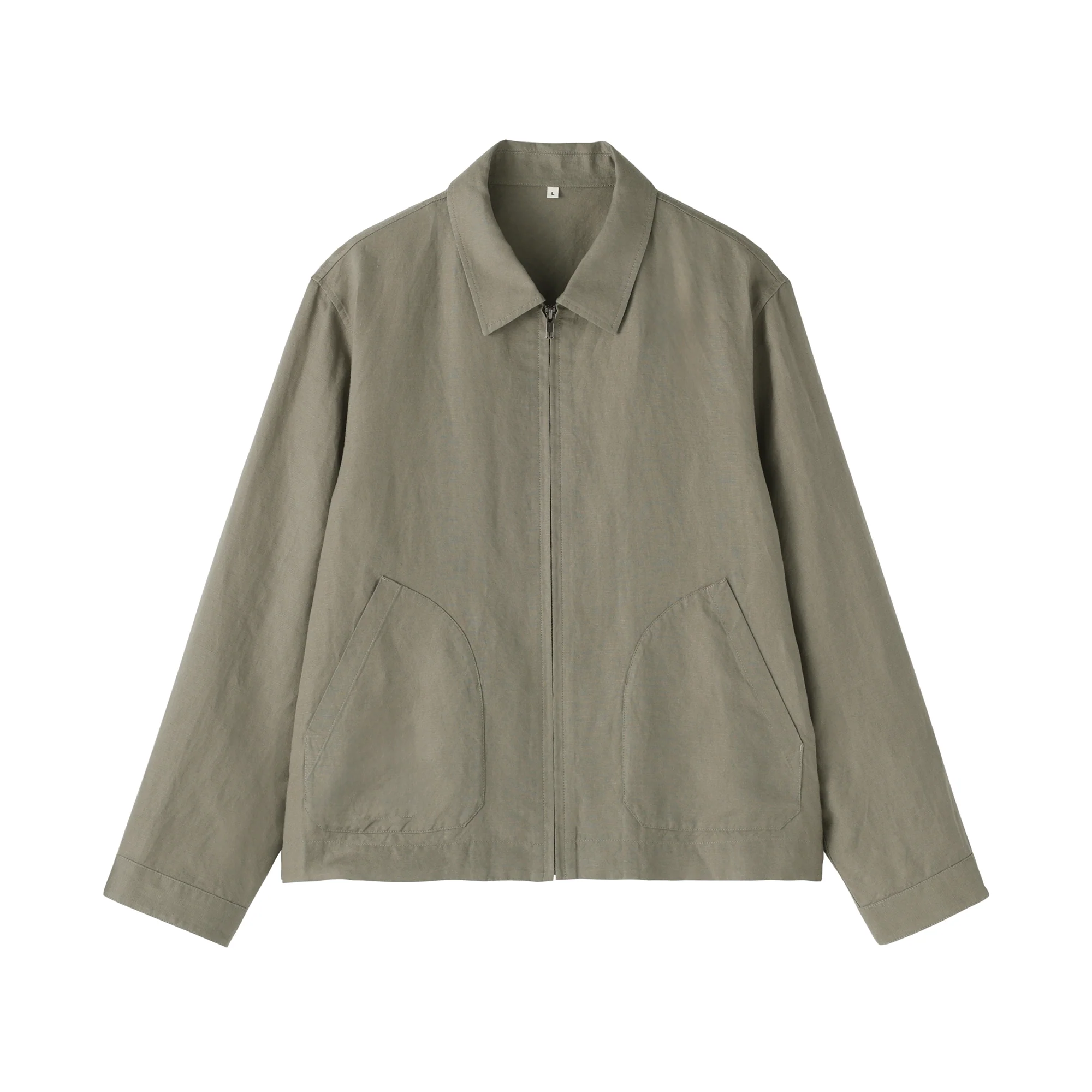 Labo Linen Lyocell Zip-Up Shirt - Image 2