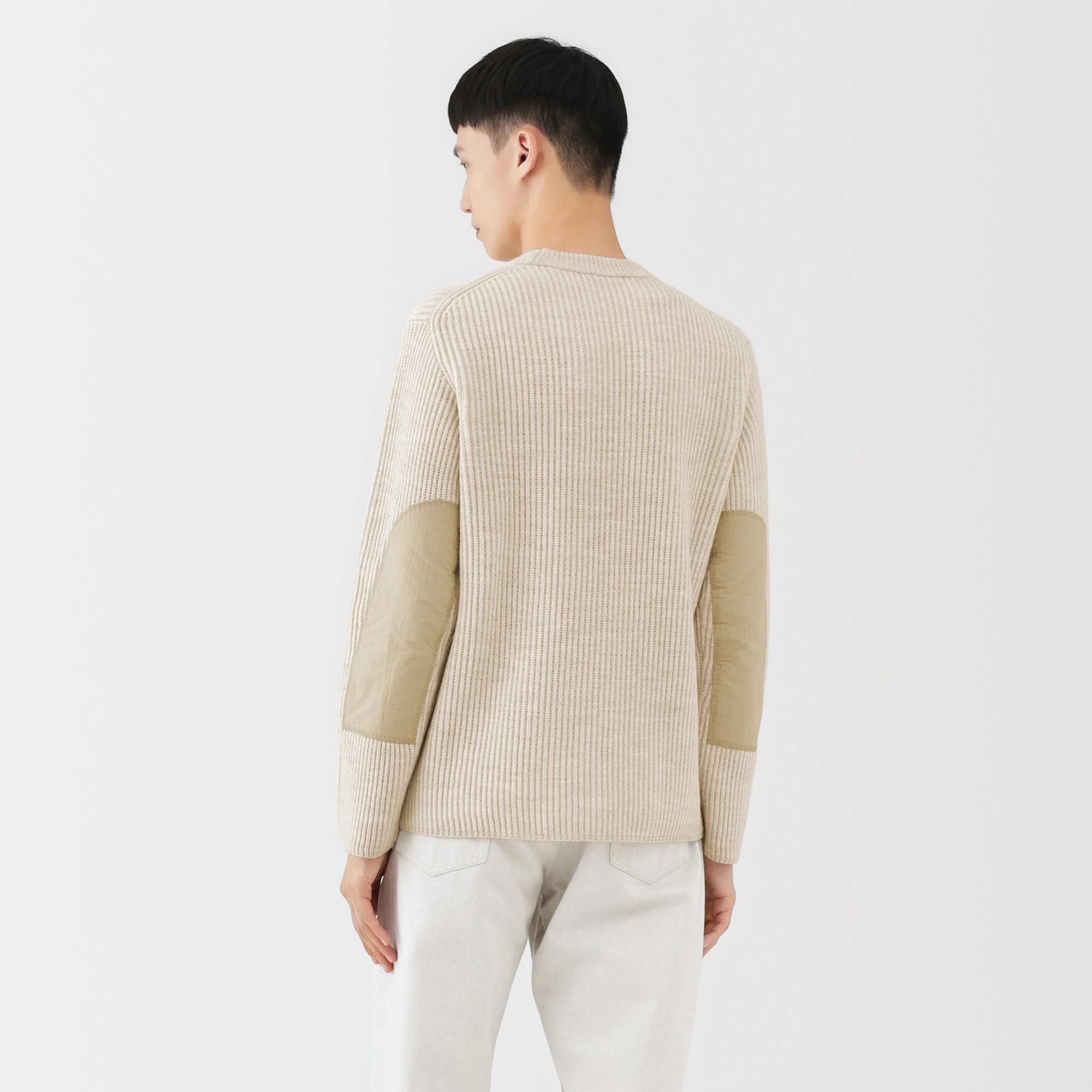 Labo Merino Wool Elbow Patch Sweater - Image 22