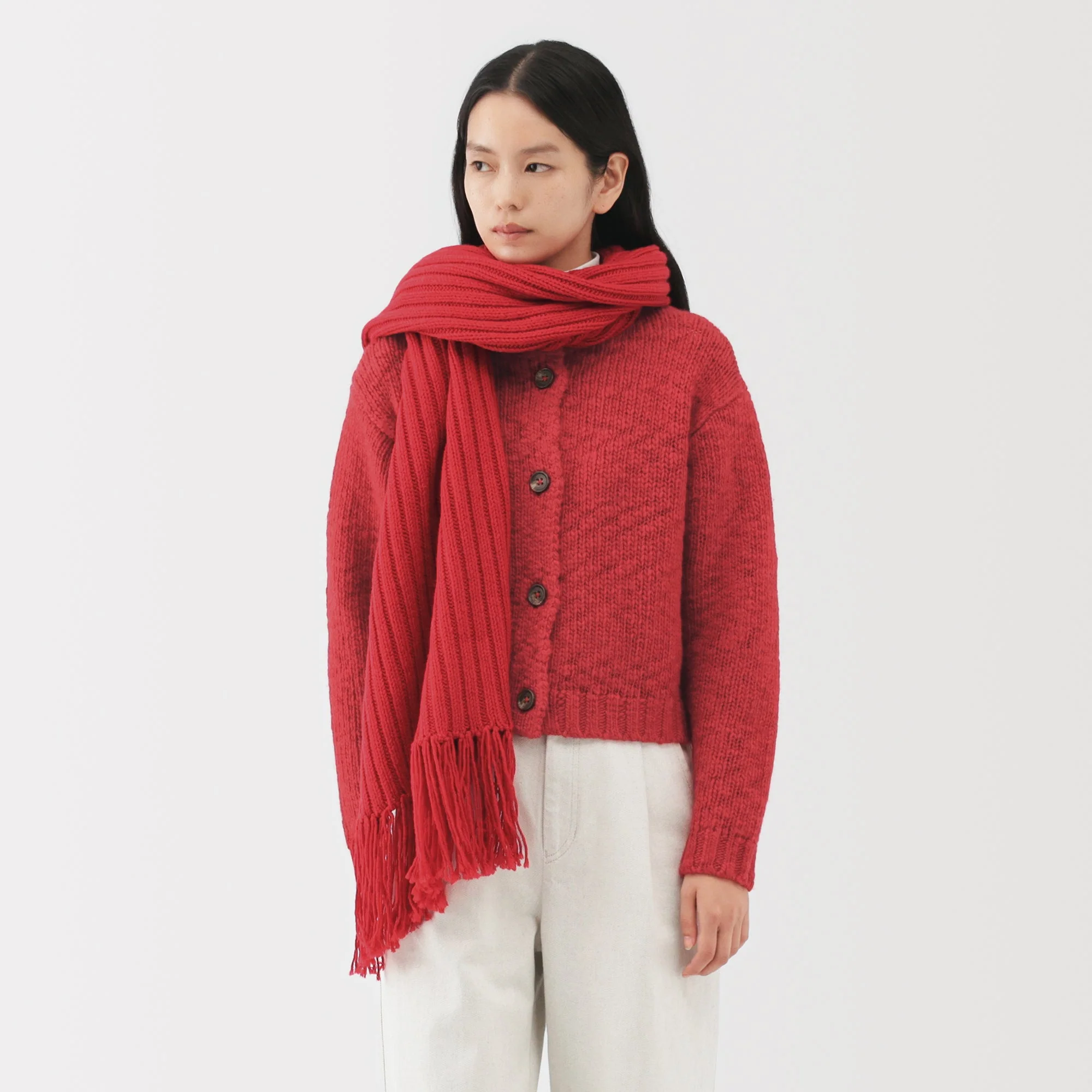 Labo Merino Wool Low-Gauge Stole - Image 12