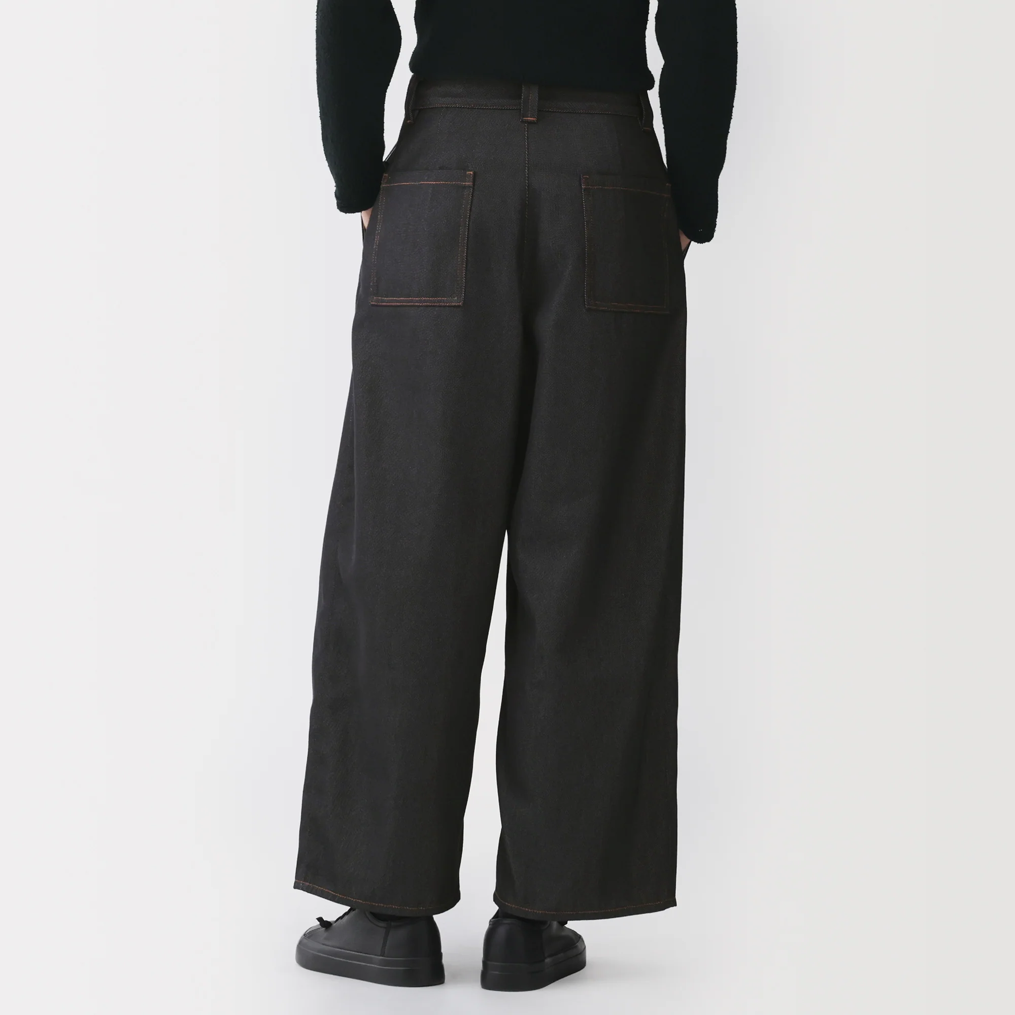 Labo Polyester Denim Barrel Pants - Image 6