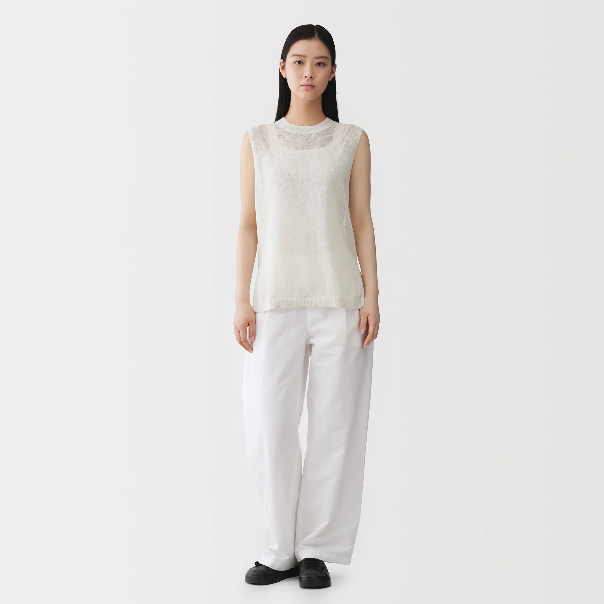 Labo Washi Blend Sleeveless Sweater - Image 4