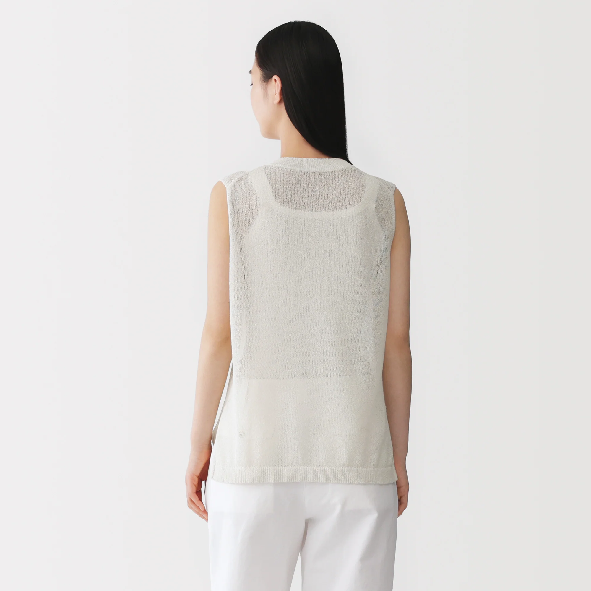 Labo Washi Blend Sleeveless Sweater - Image 6
