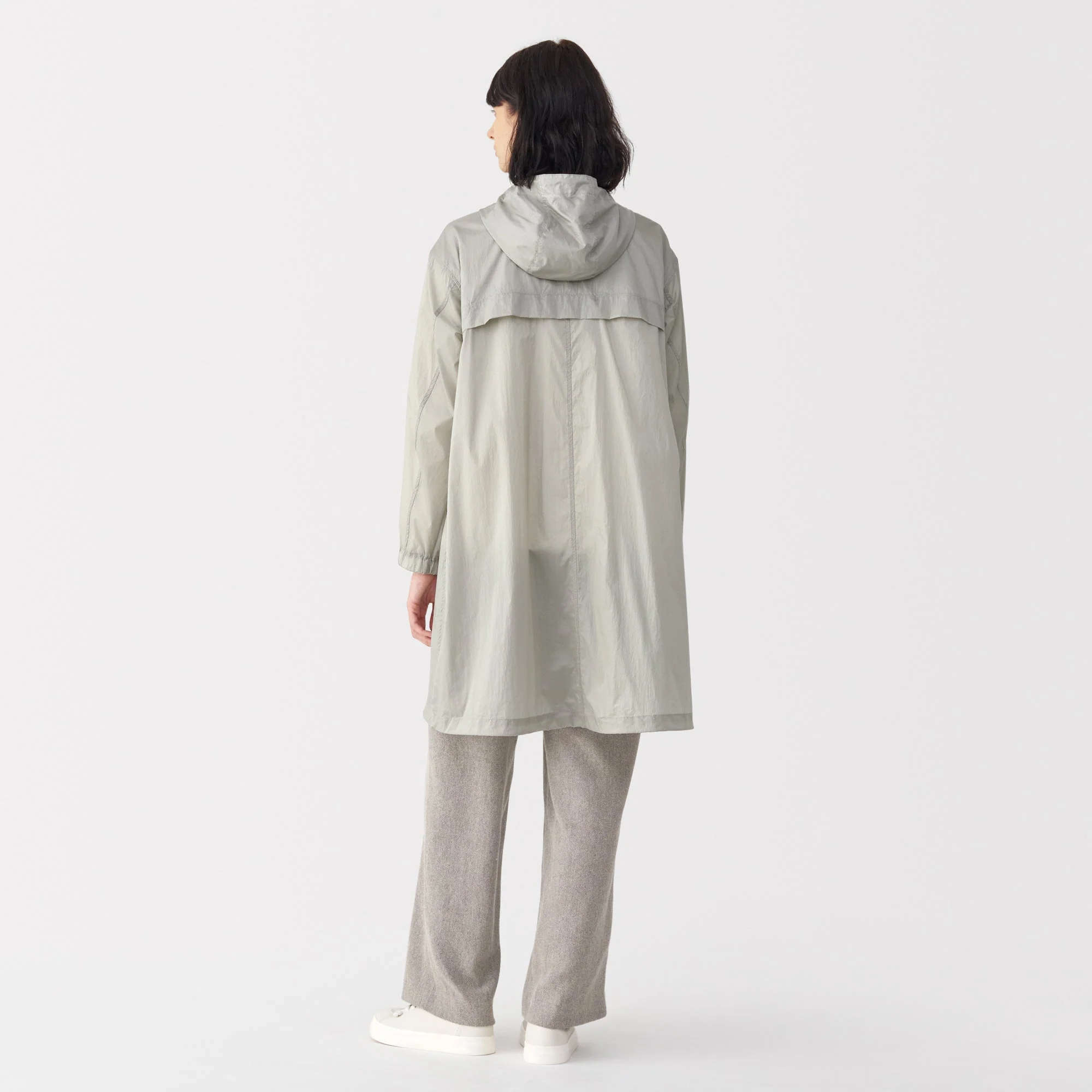 Labo Women's Light Waterproof Nylon Hooded Coat - Image 19
