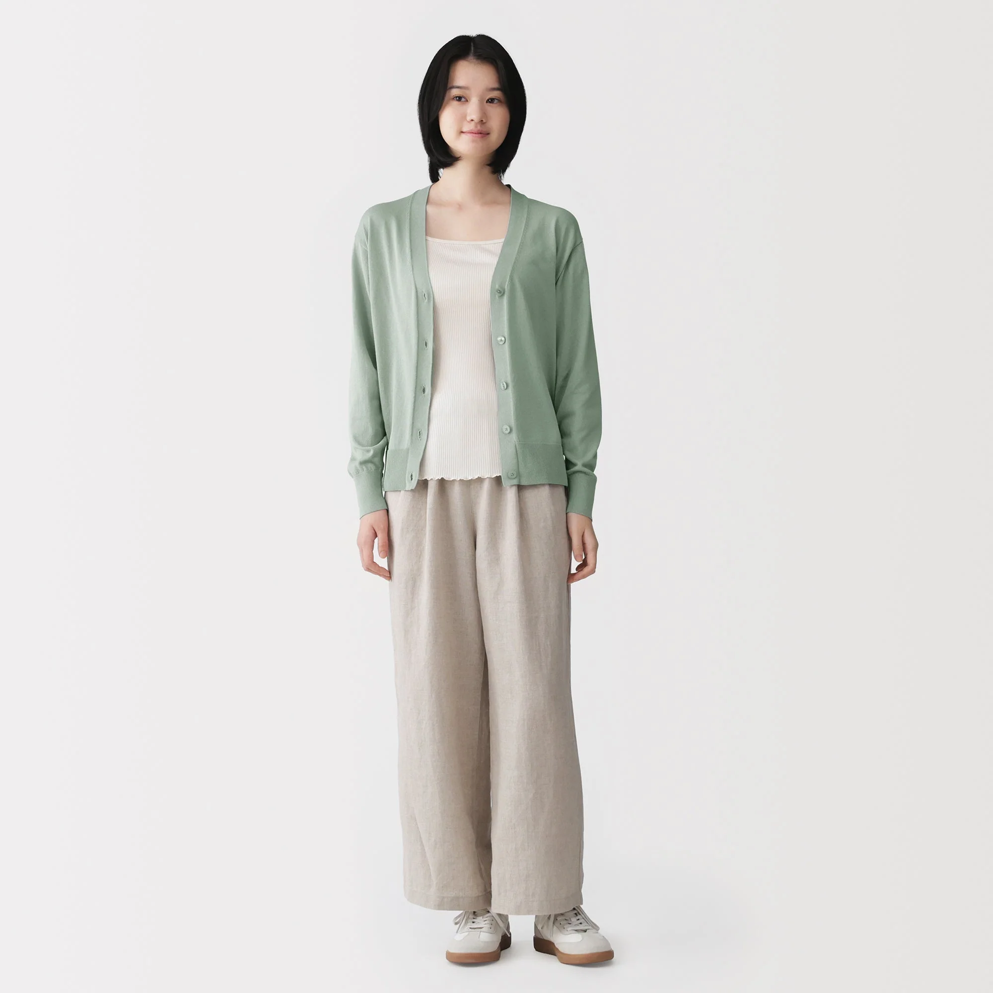 Light Knit V-Neck Cardigan - Image 44