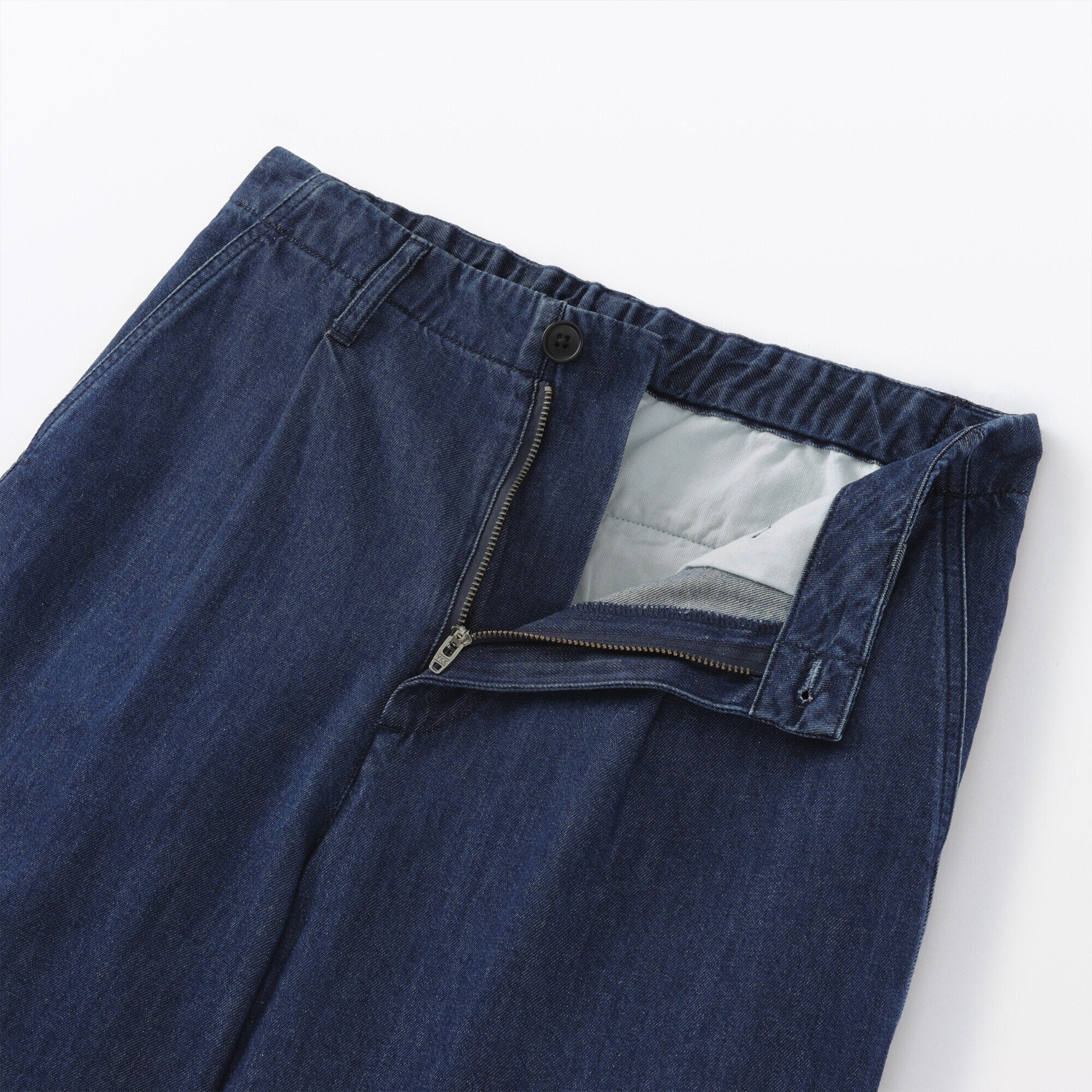 Lightweight Denim Wide Pants - Image 8