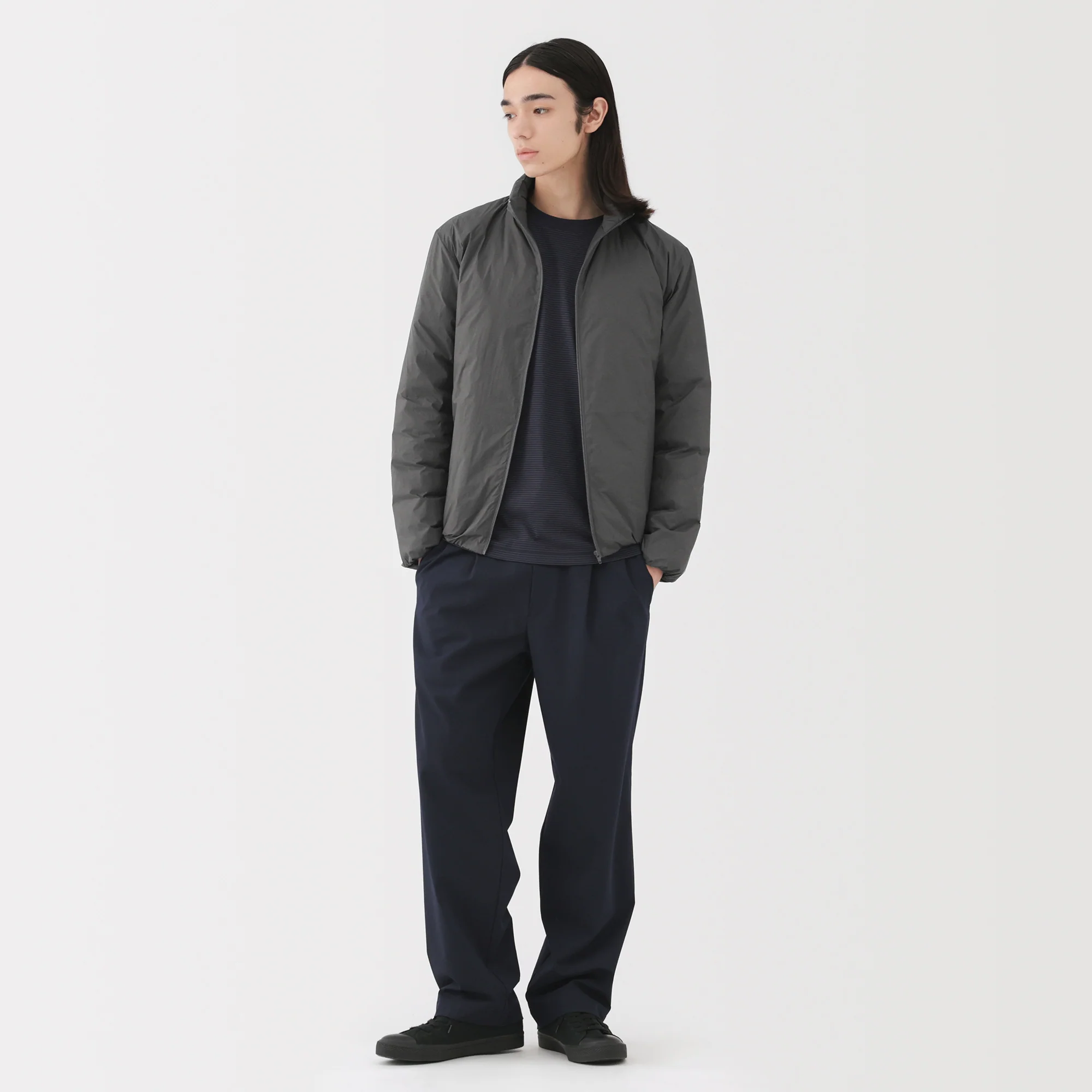 Lightweight Down Stand Collar Jacket - Image 15