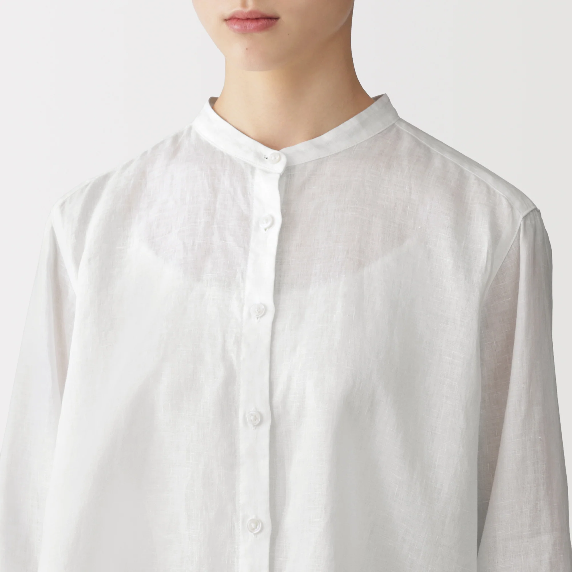 Linen 3/4 Sleeve Blouse - Image 34