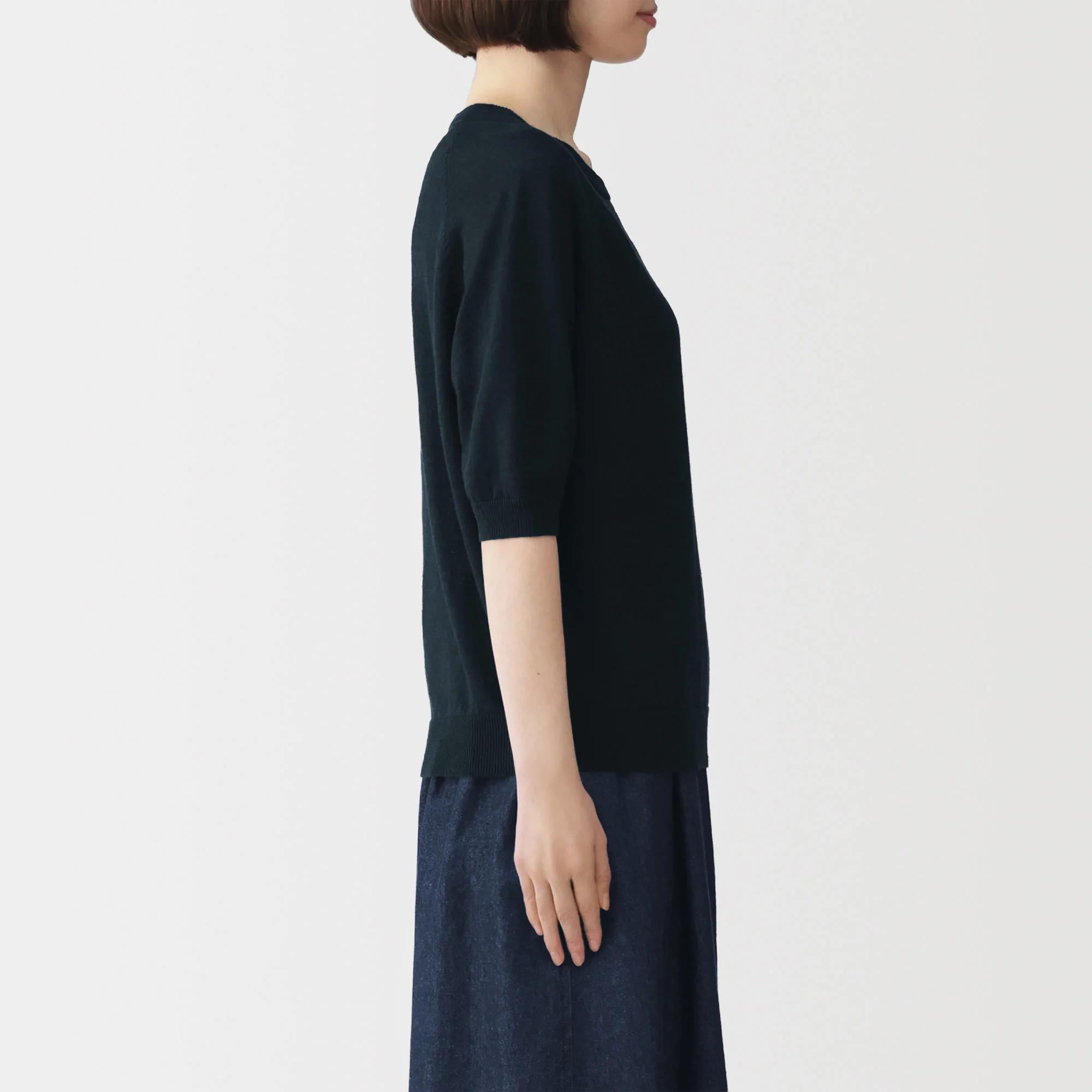 Linen Half Sleeve Sweater - Image 13