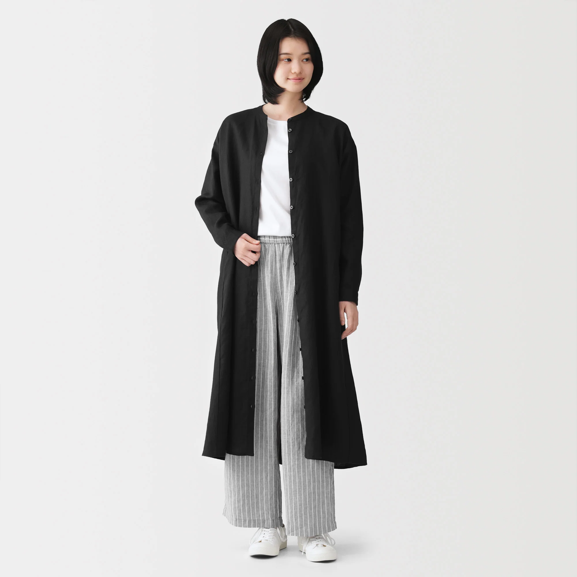 Linen Shirt Dress - Image 20