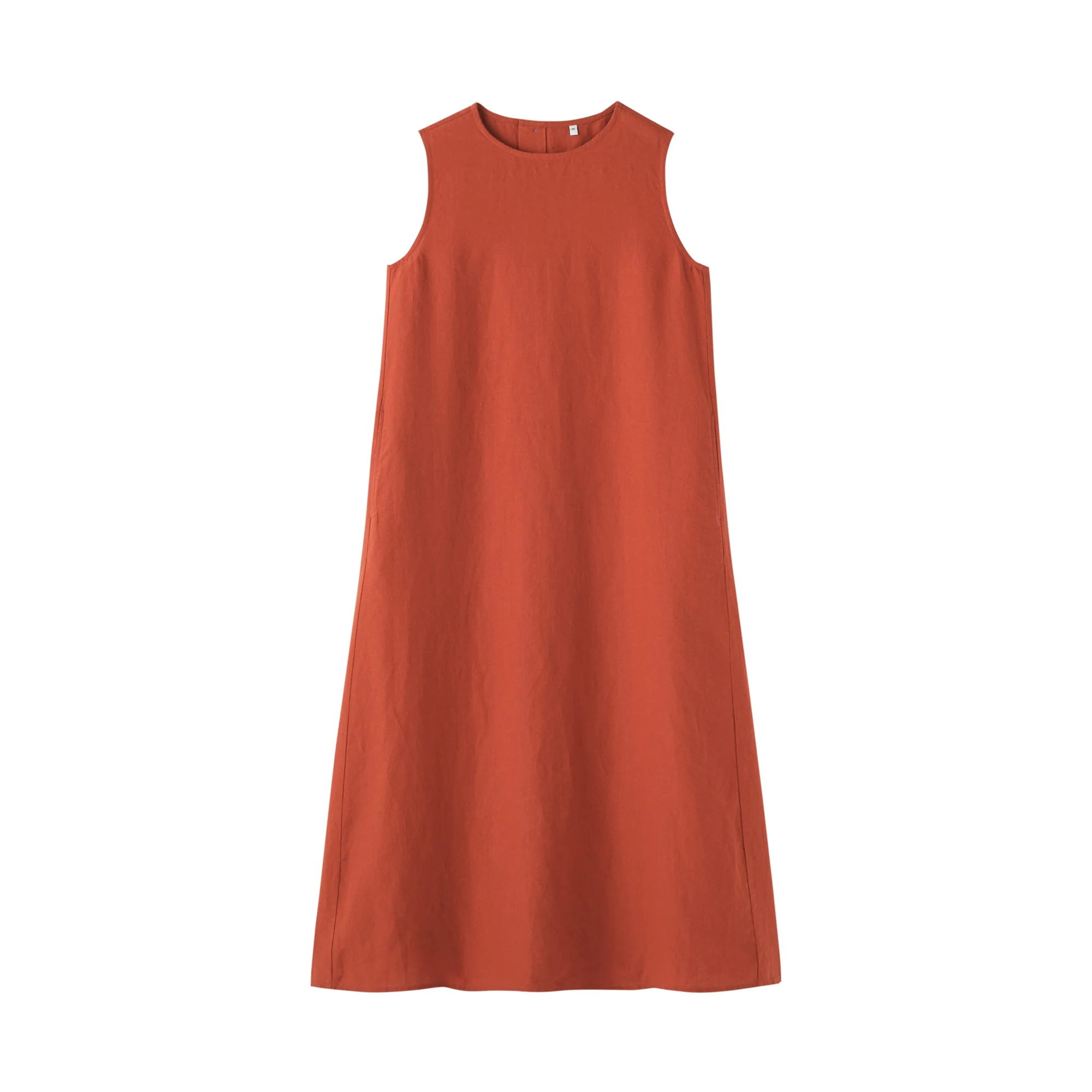 Linen Sleeveless Dress - Image 2