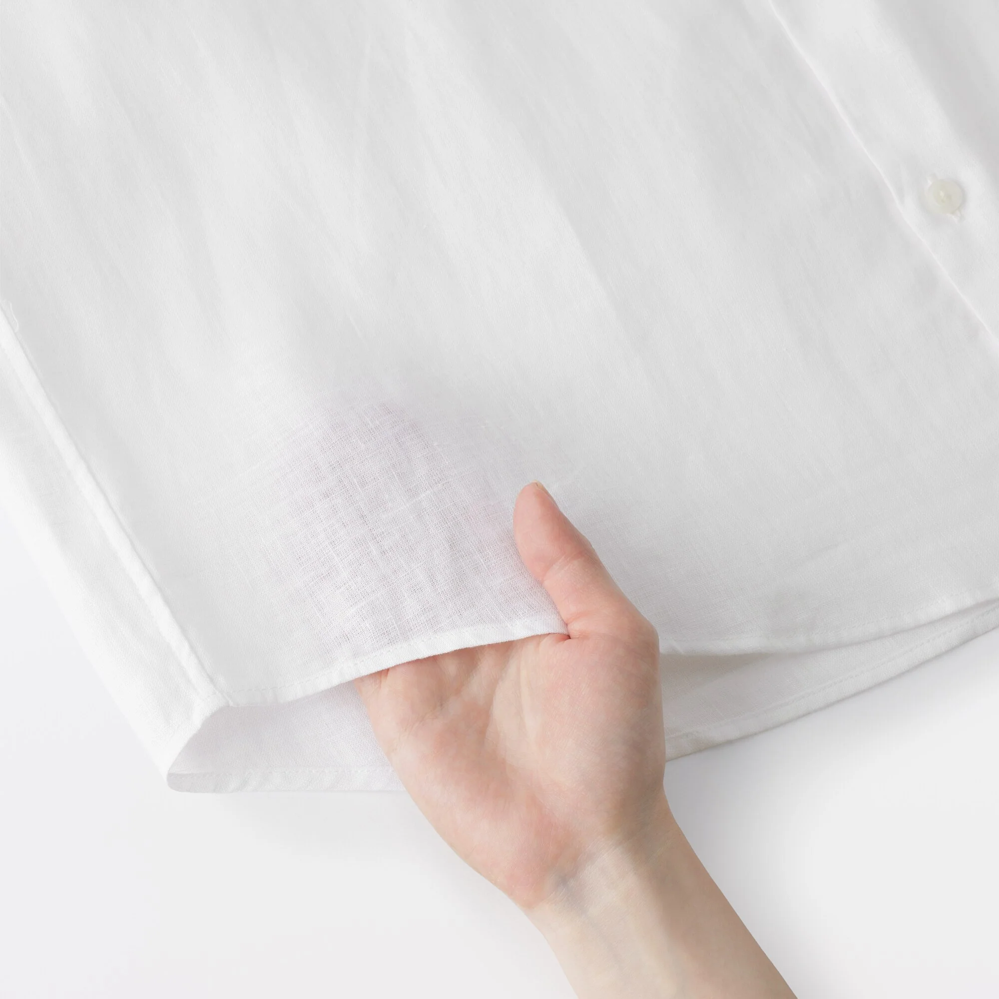 Linen Stand Collar Shirt - Image 55