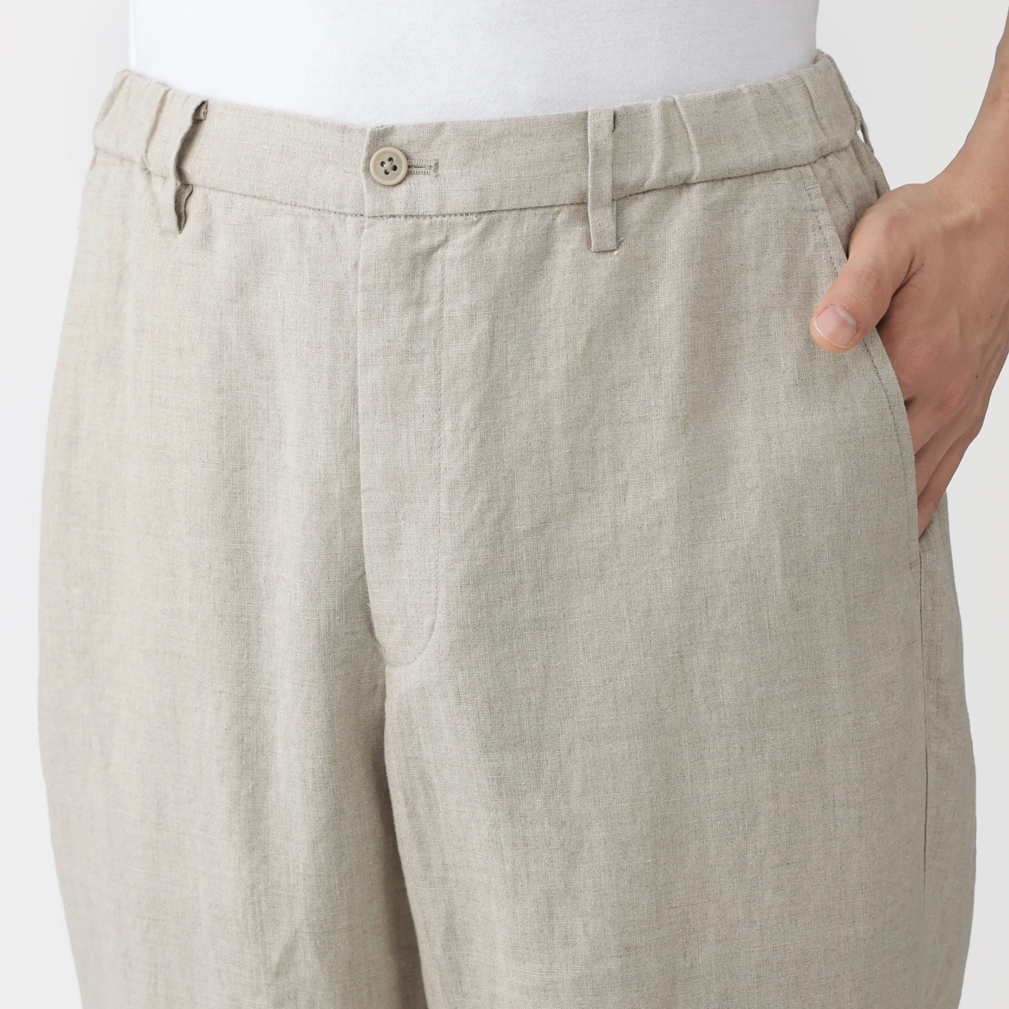Linen Tapered Pants - Image 16