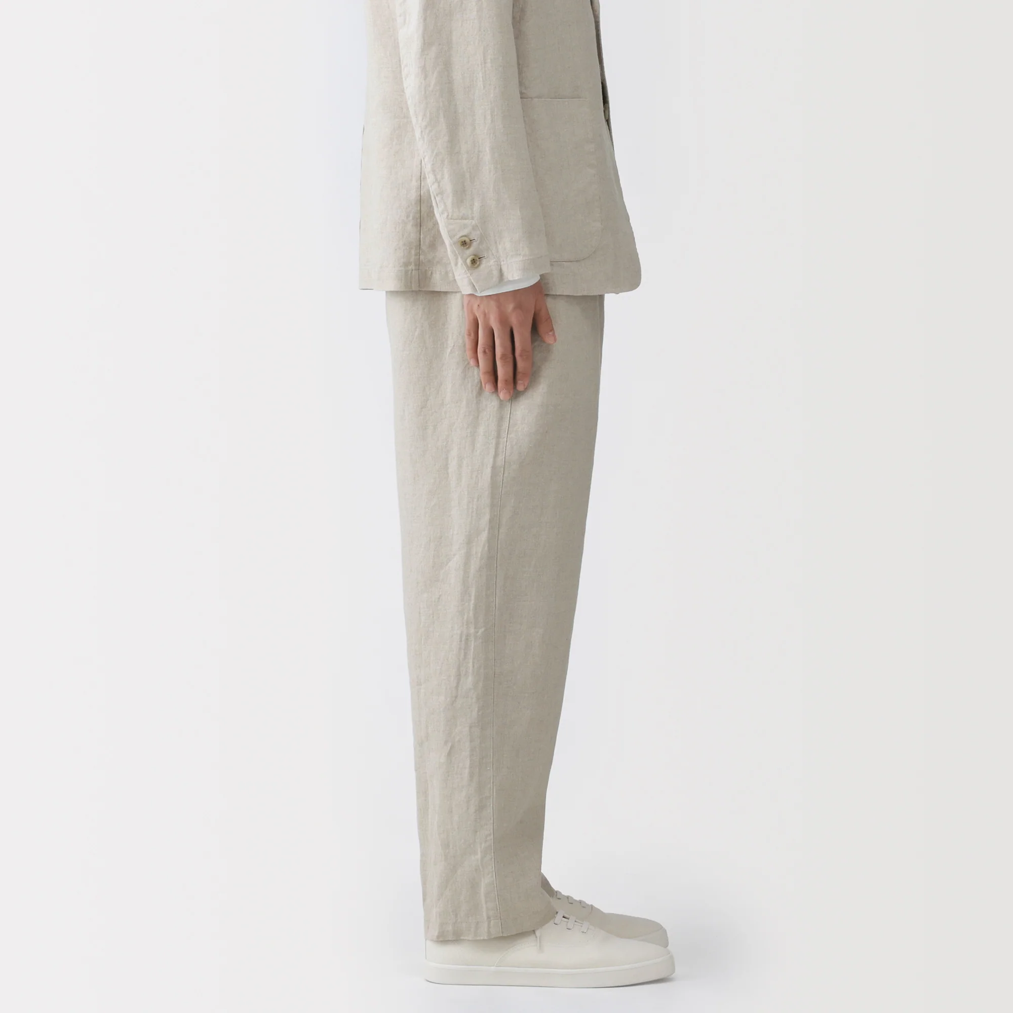 Linen Tapered Pants - Image 5