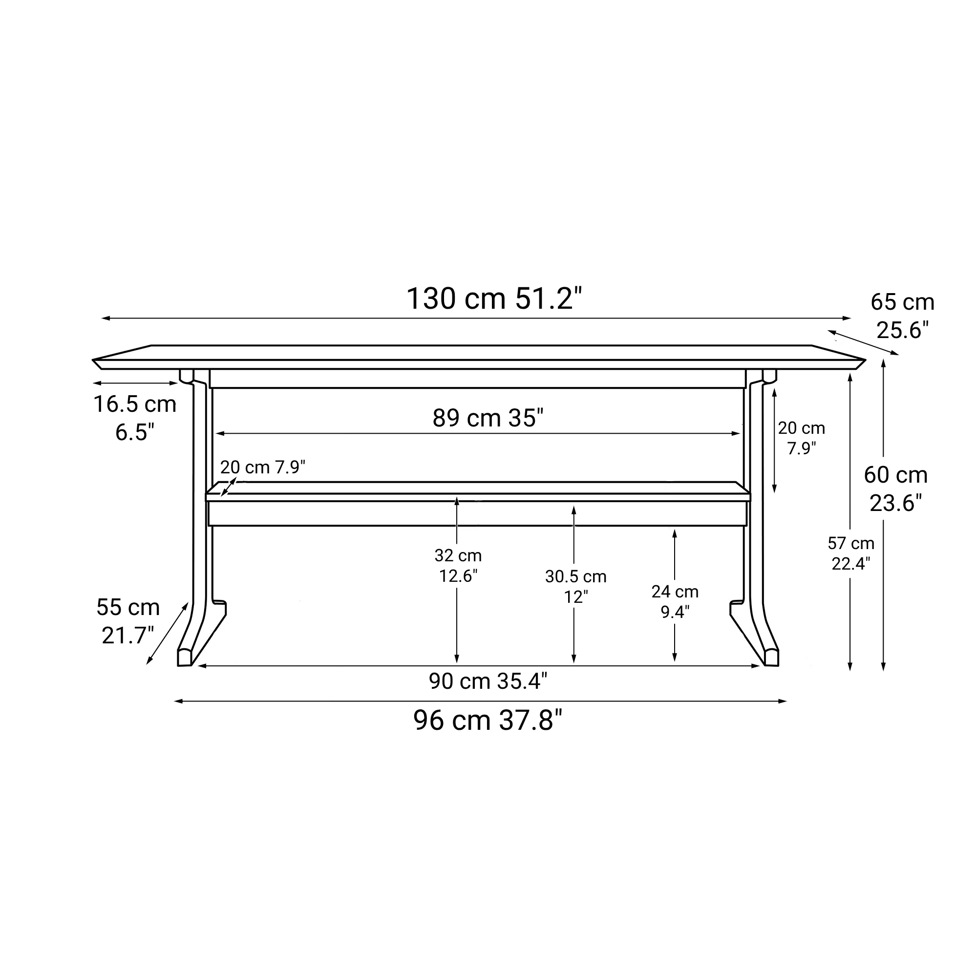 [HD] Living Dining Table 2 - Oak - Image 3