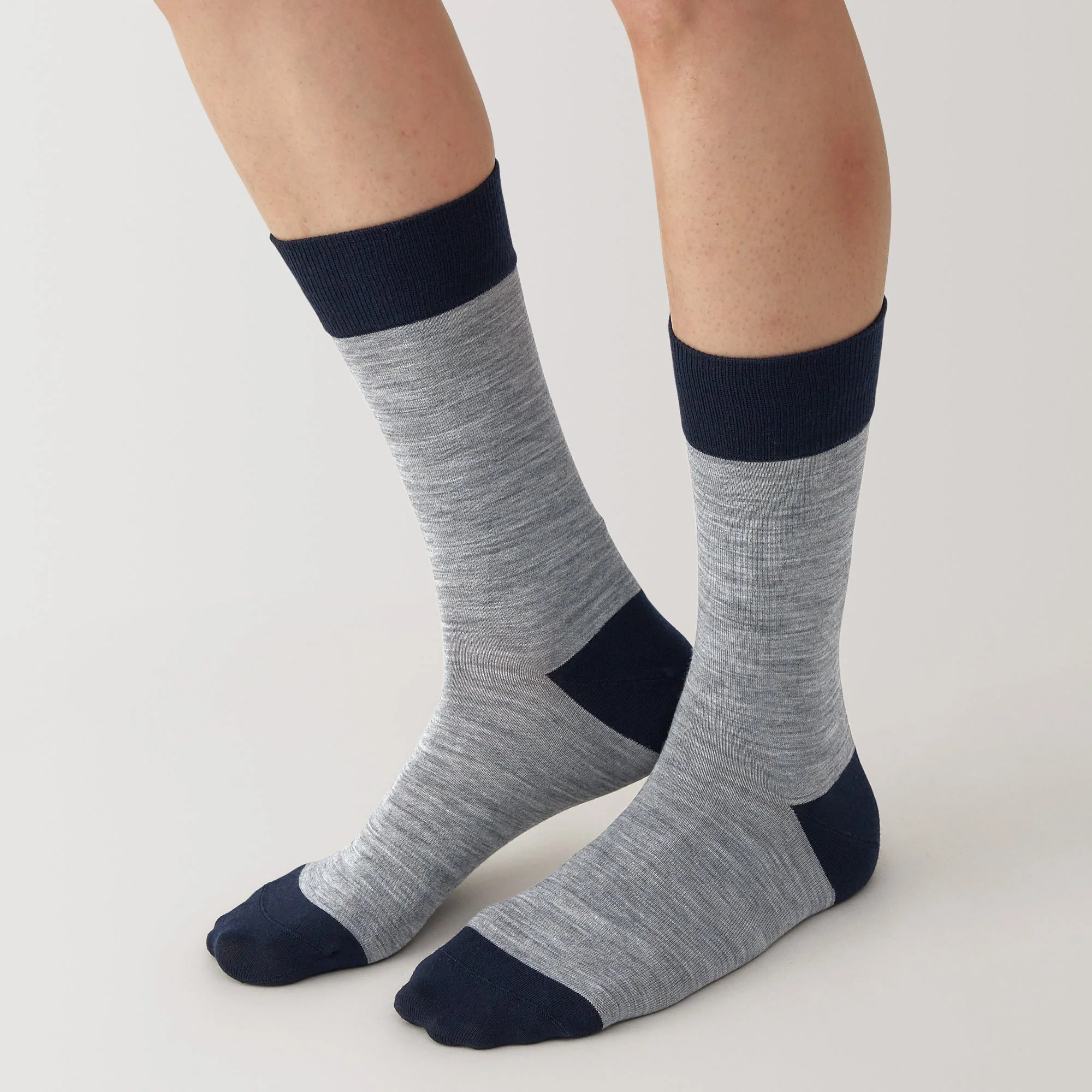 Right Angle Lustrous Wool Mix Thin Socks - Image 6