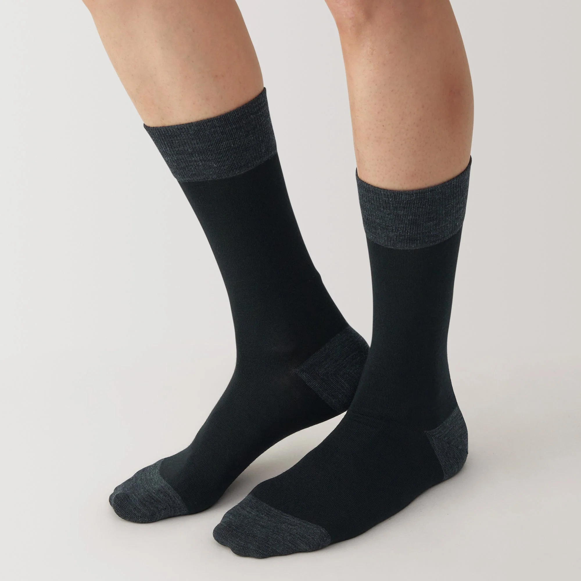 Right Angle Lustrous Wool Mix Thin Socks - Image 8