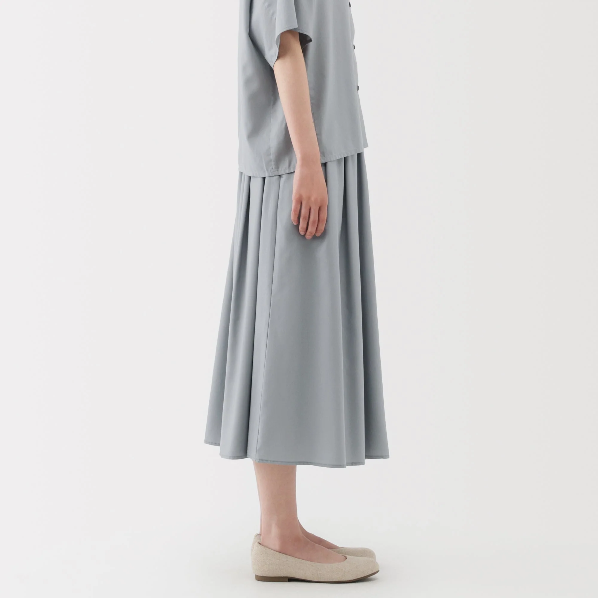 Lyocell Blend Flared Skirt - Image 25