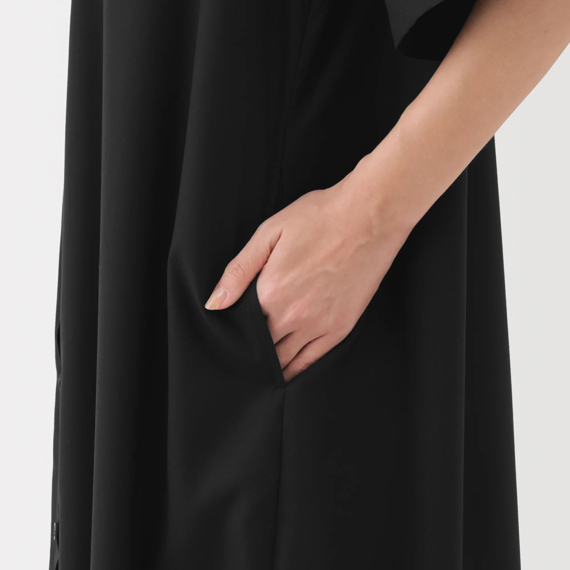 Lyocell Blend Half-Sleeve Dress - Image 16