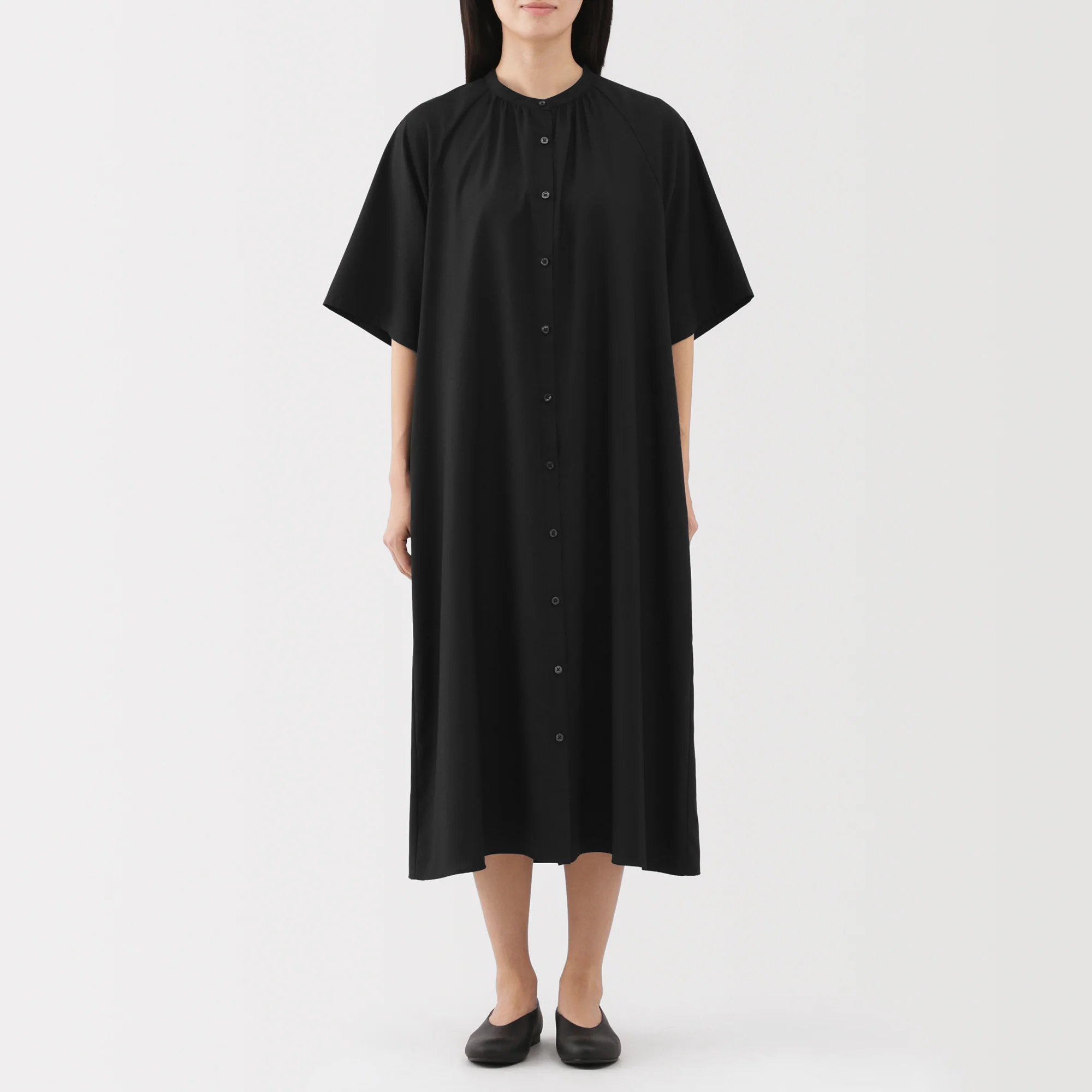 Lyocell Blend Half-Sleeve Dress - Image 20
