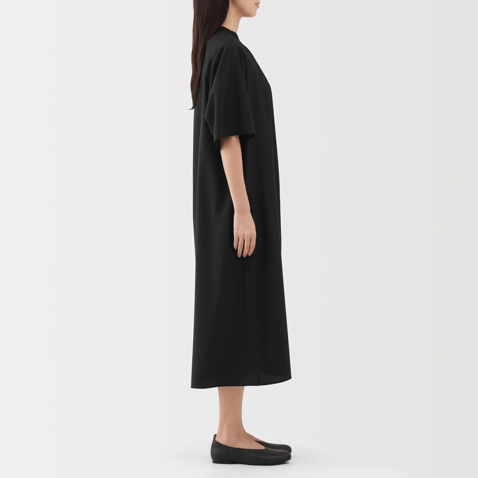 Lyocell Blend Half-Sleeve Dress - Image 21