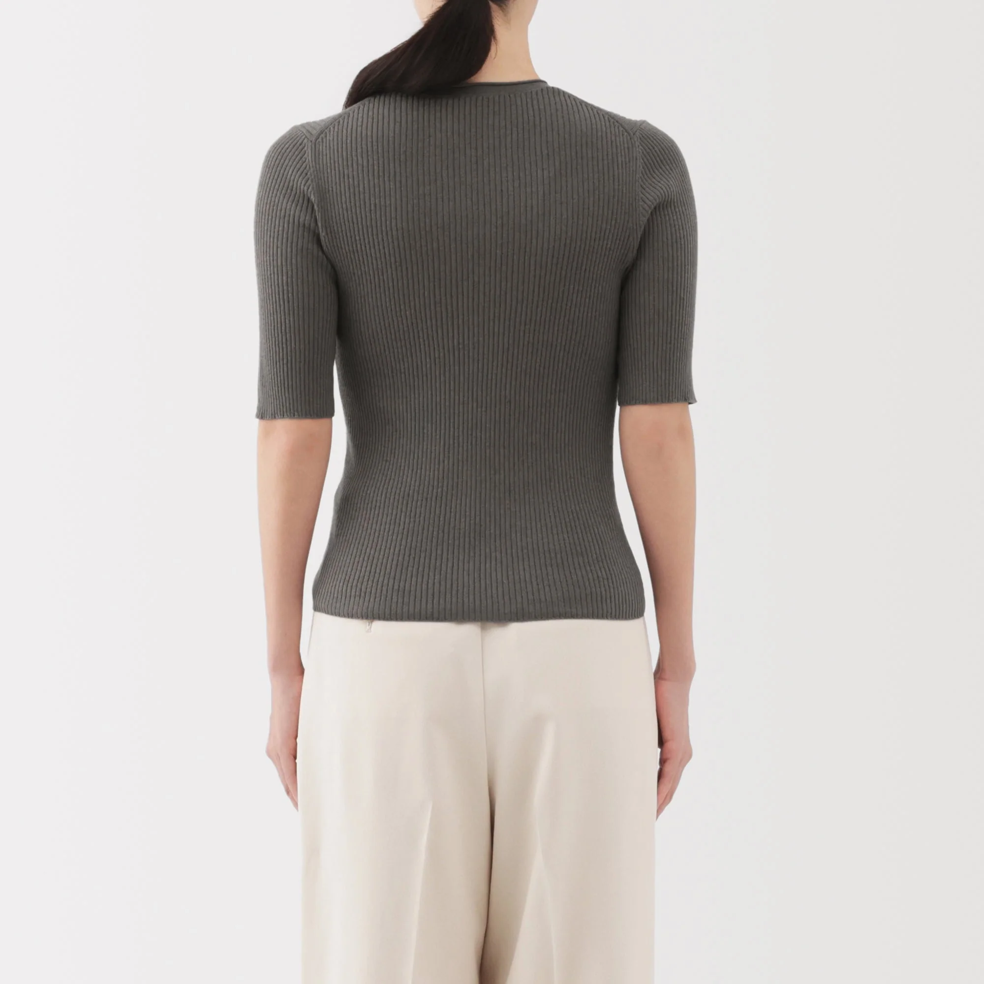 Lyocell Blend Half Sleeve Sweater - Image 13