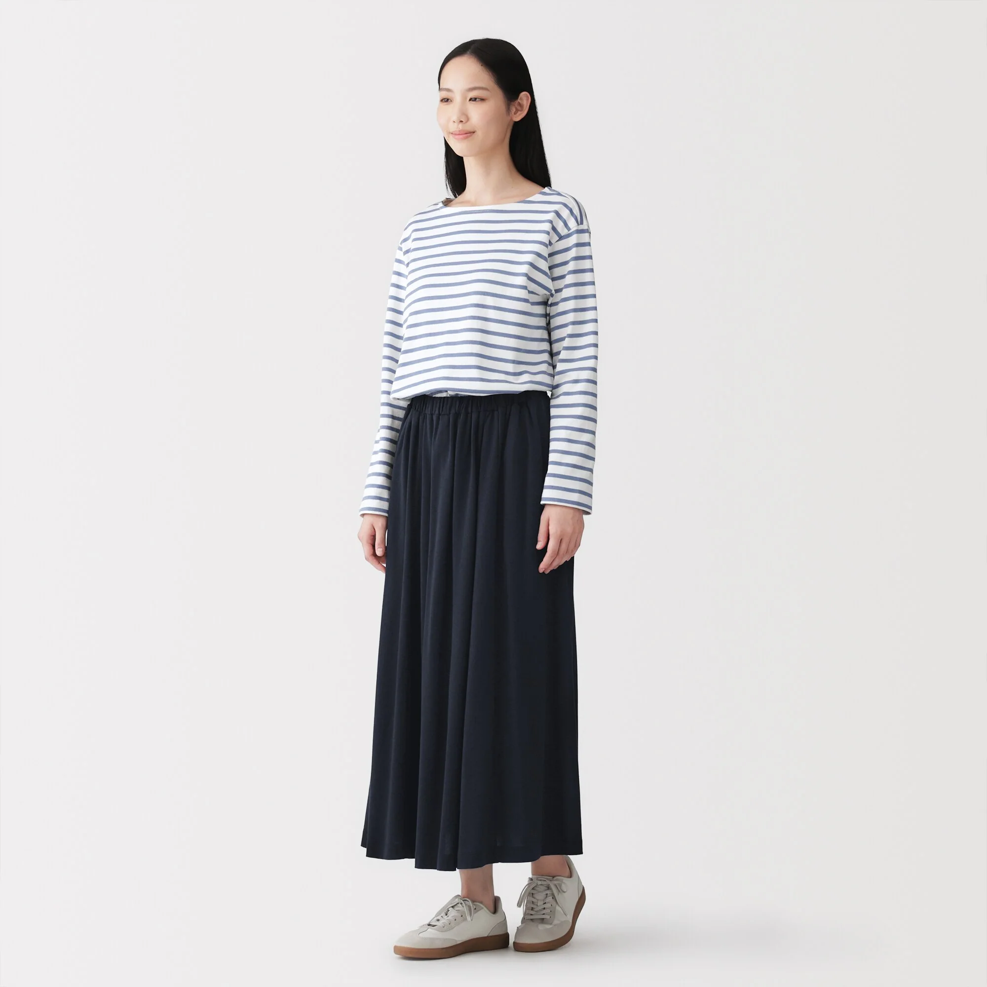 Lyocell Blend Jersey Gathered Skirt - Image 20
