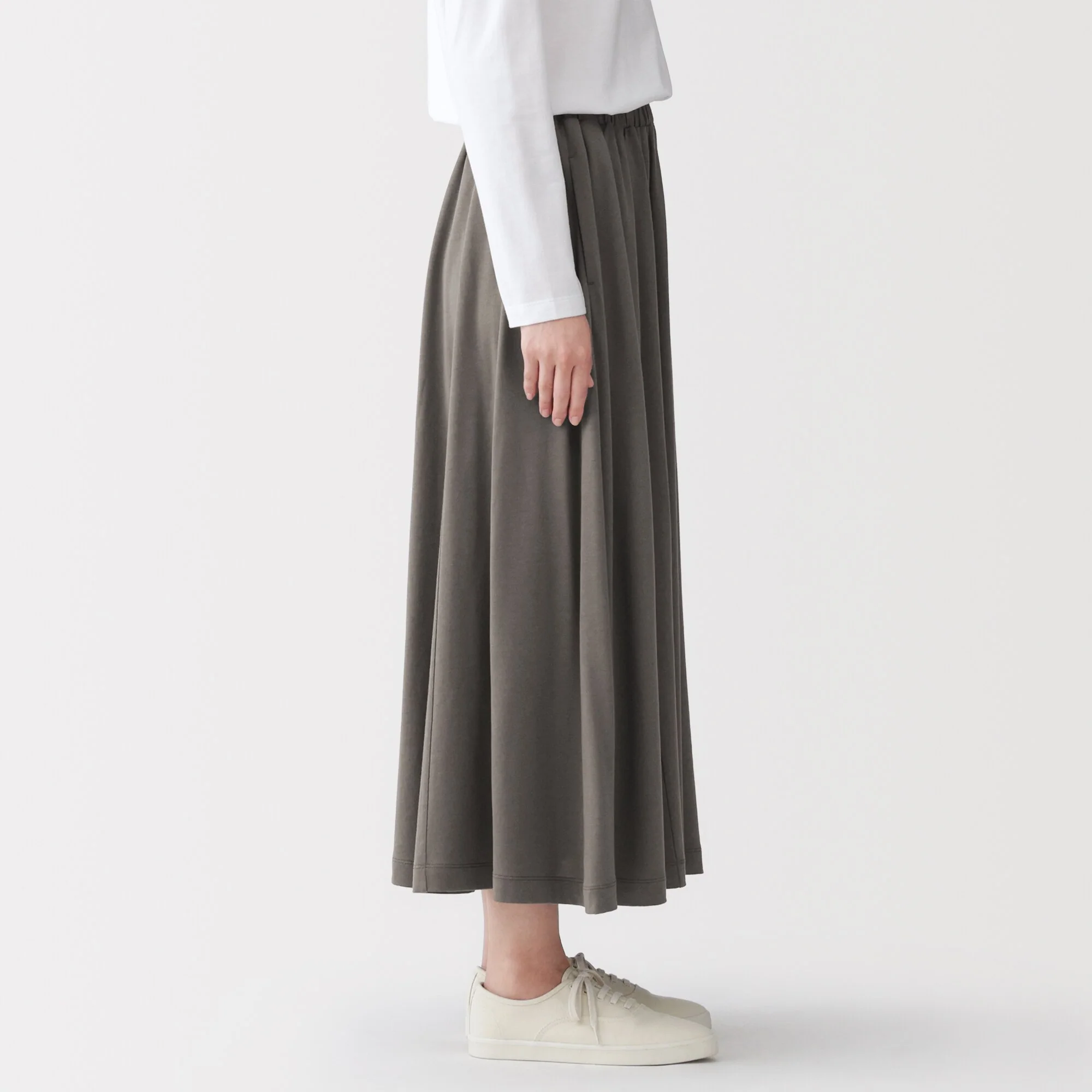 Lyocell Blend Jersey Gathered Skirt - Image 21