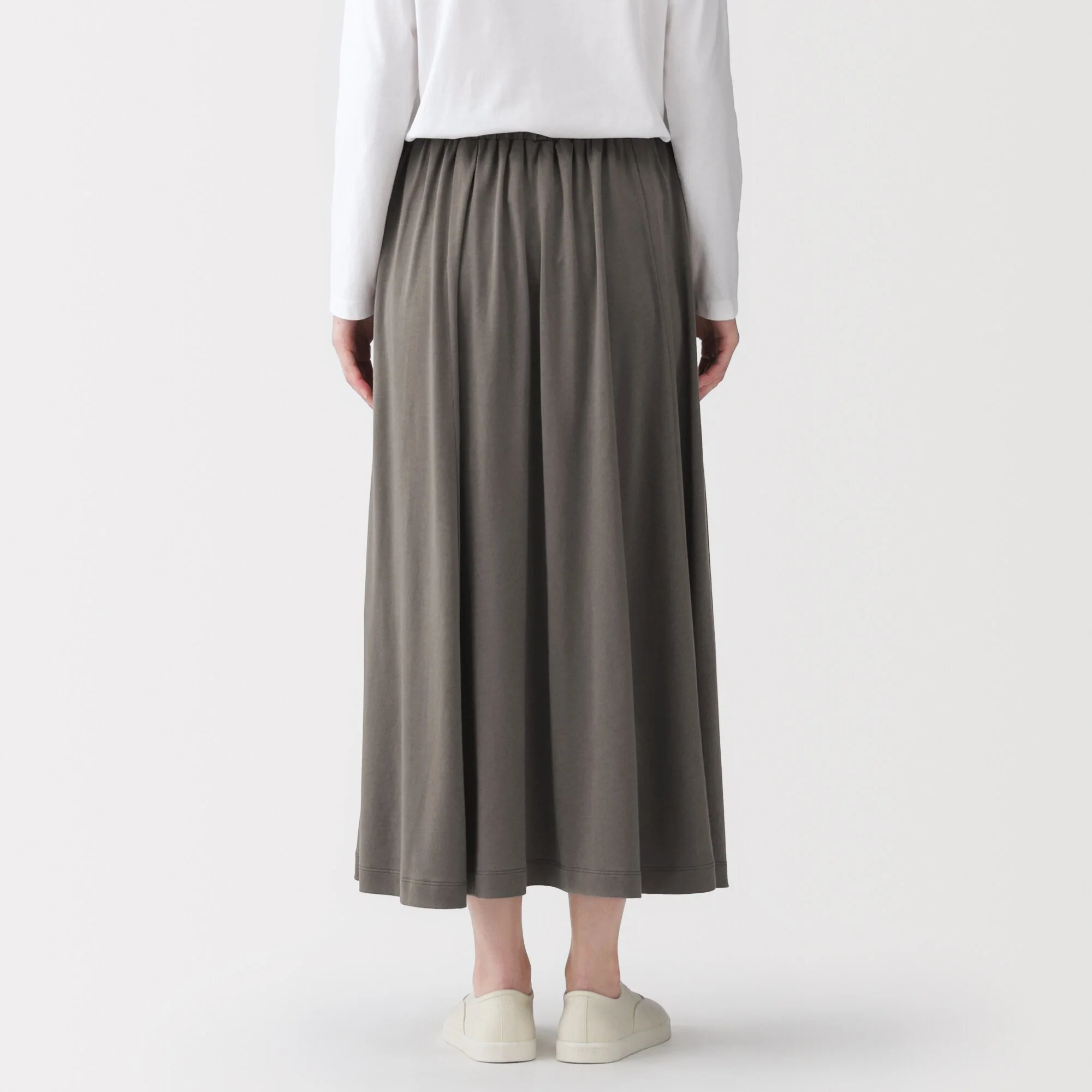 Lyocell Blend Jersey Gathered Skirt - Image 6