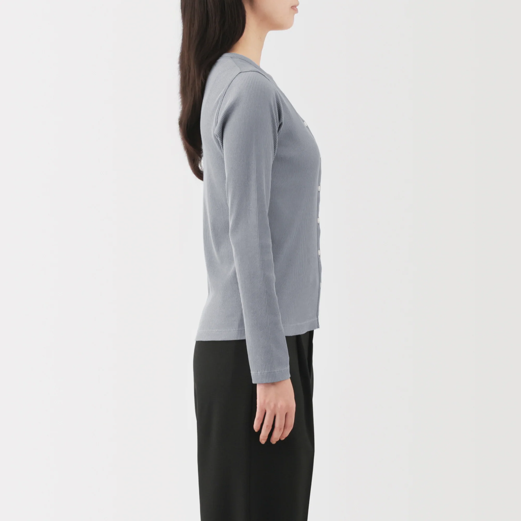 Lyocell Blend Rib Cardigan - Image 21