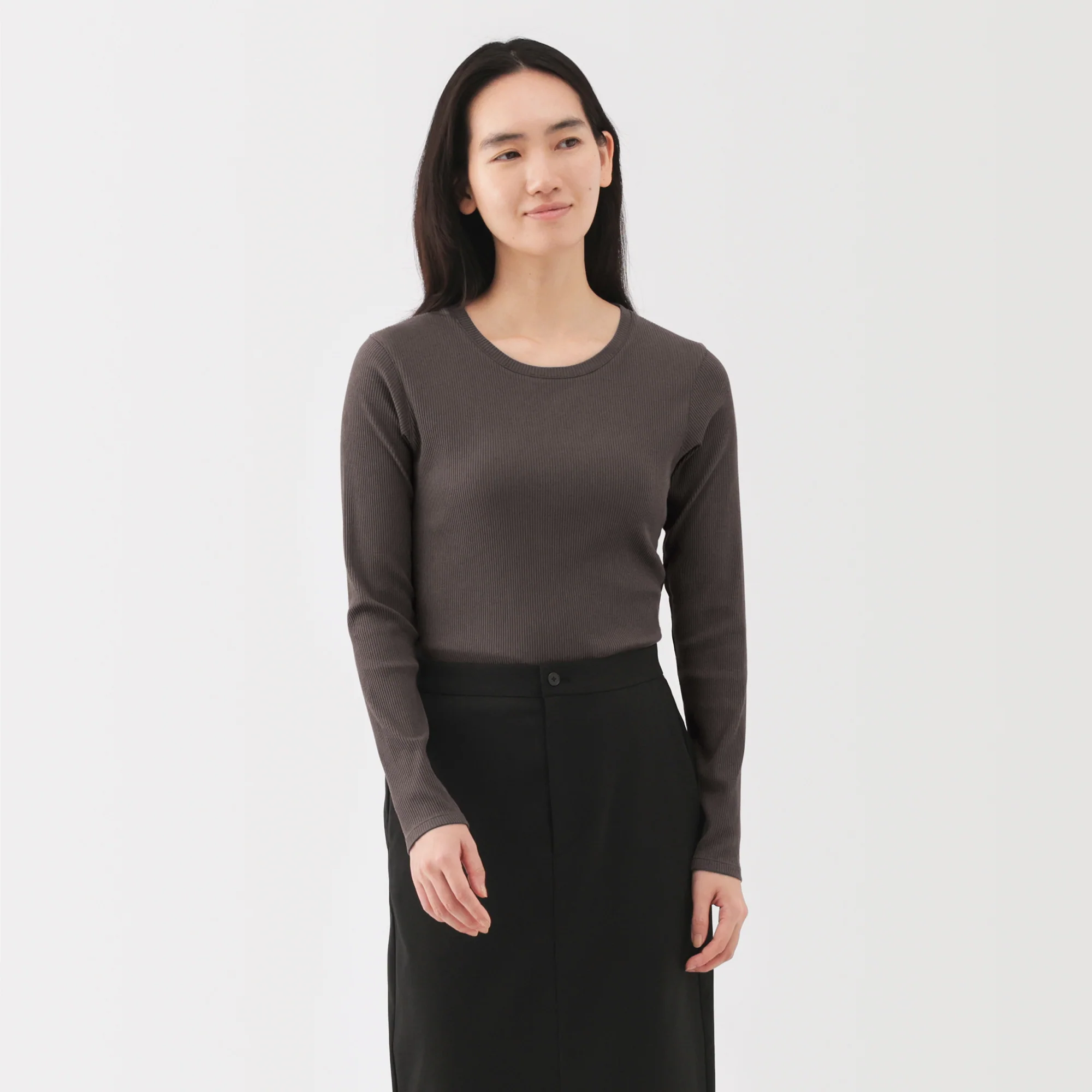 Lyocell Blend Rib T-Shirt - Image 27
