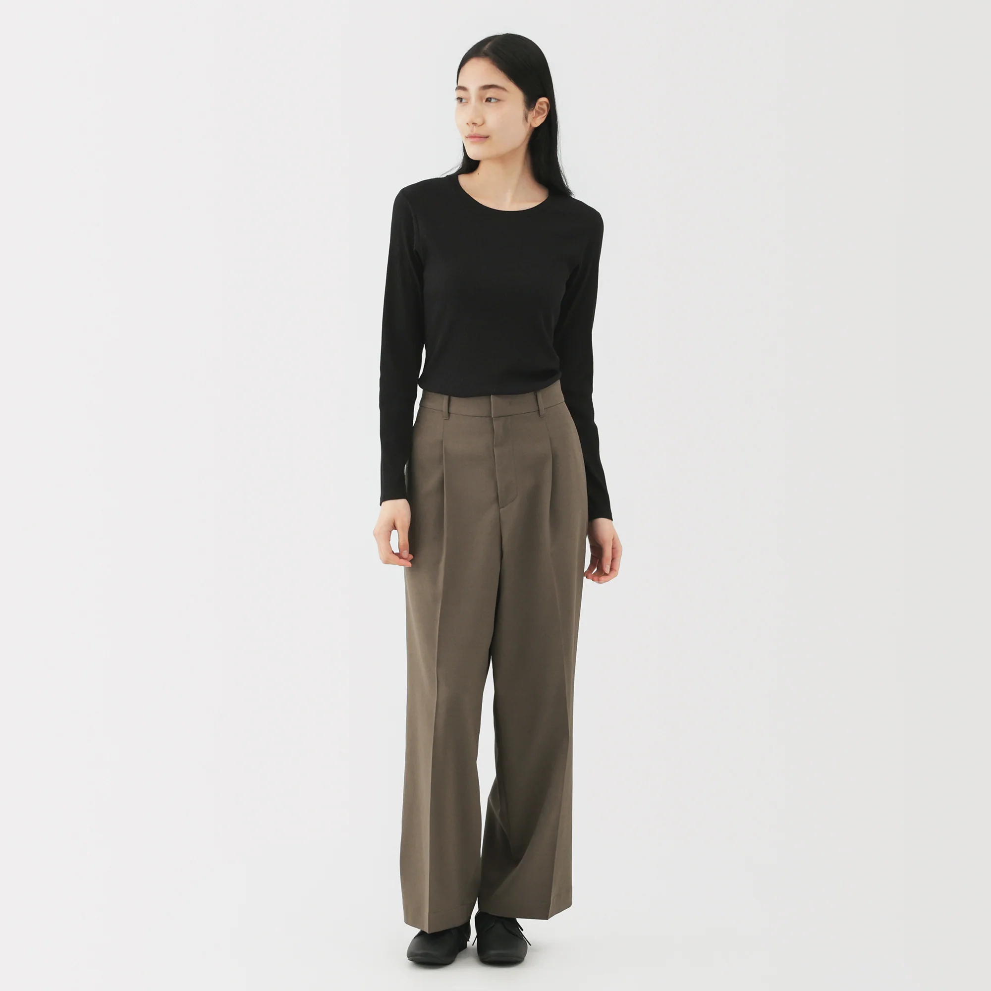 Lyocell Blend Rib T-Shirt - Image 36