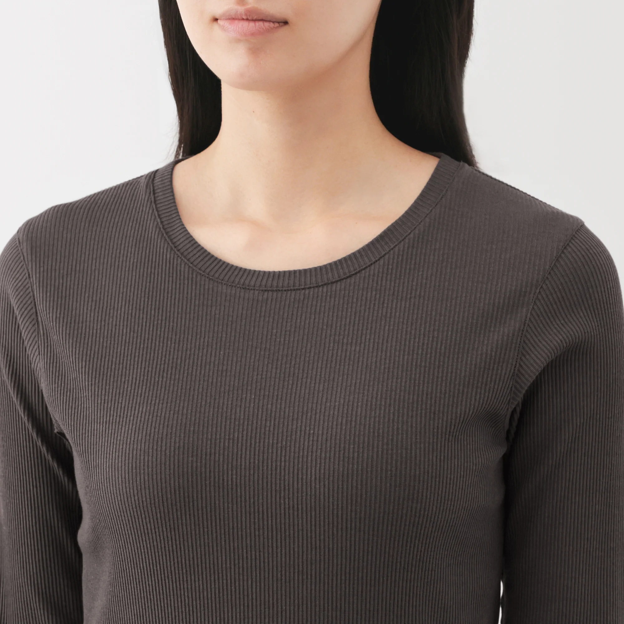 Lyocell Blend Rib T-Shirt - Image 47