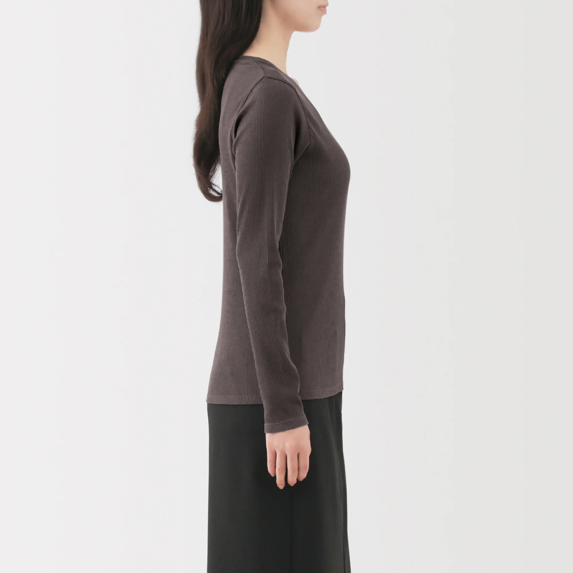 Lyocell Blend Rib T-Shirt - Image 5