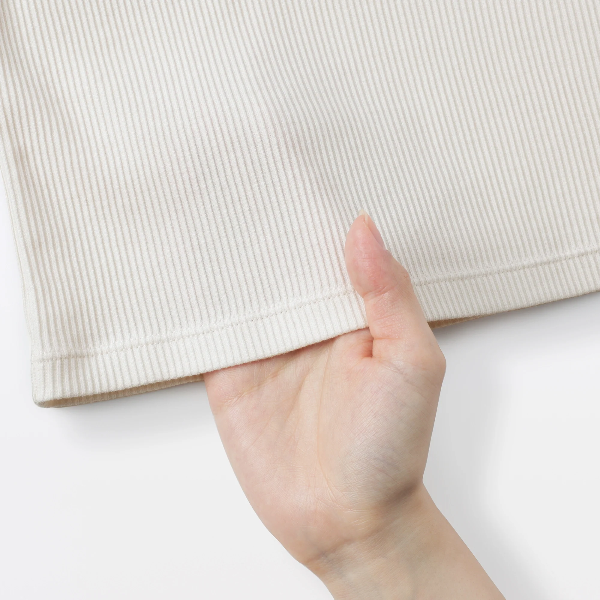 Lyocell Blend Rib T-Shirt - Image 9