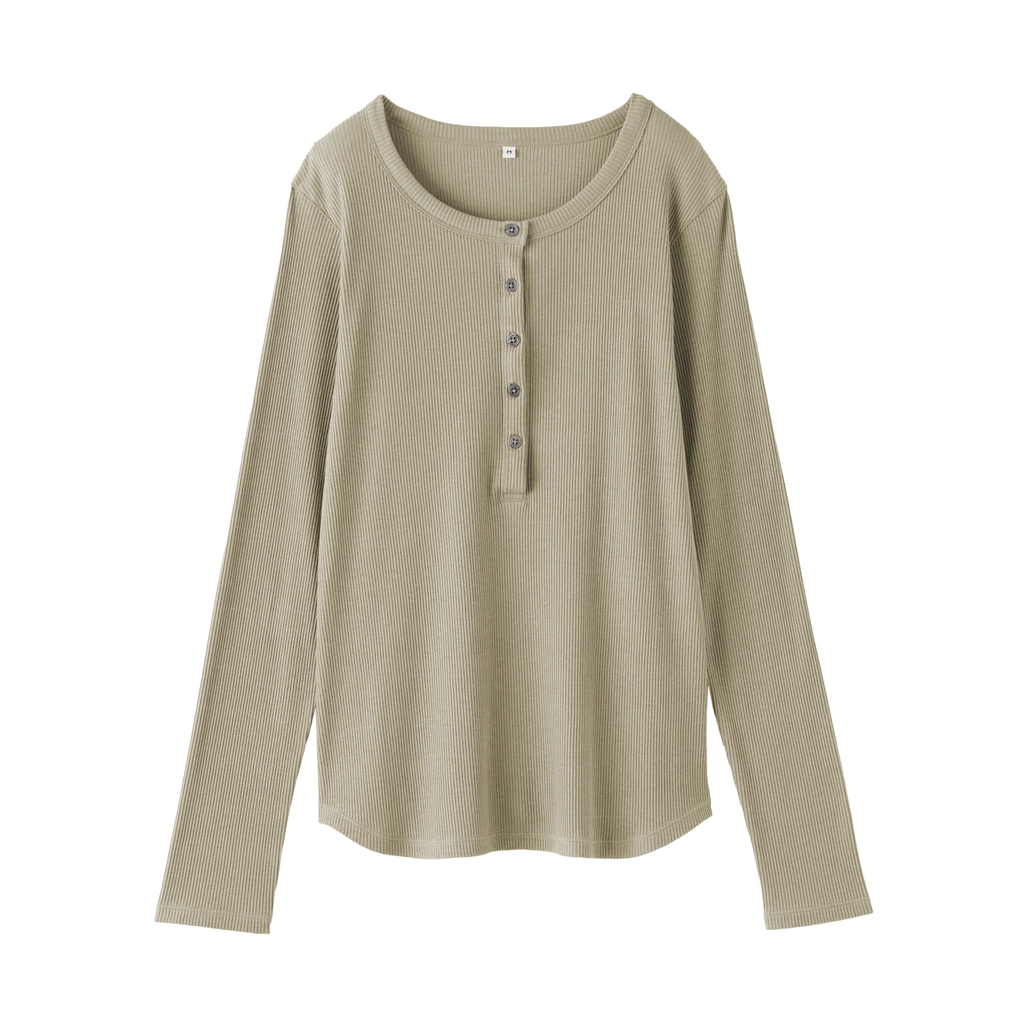 Lyocell Blend Rib Henley T-Shirt - Image 10