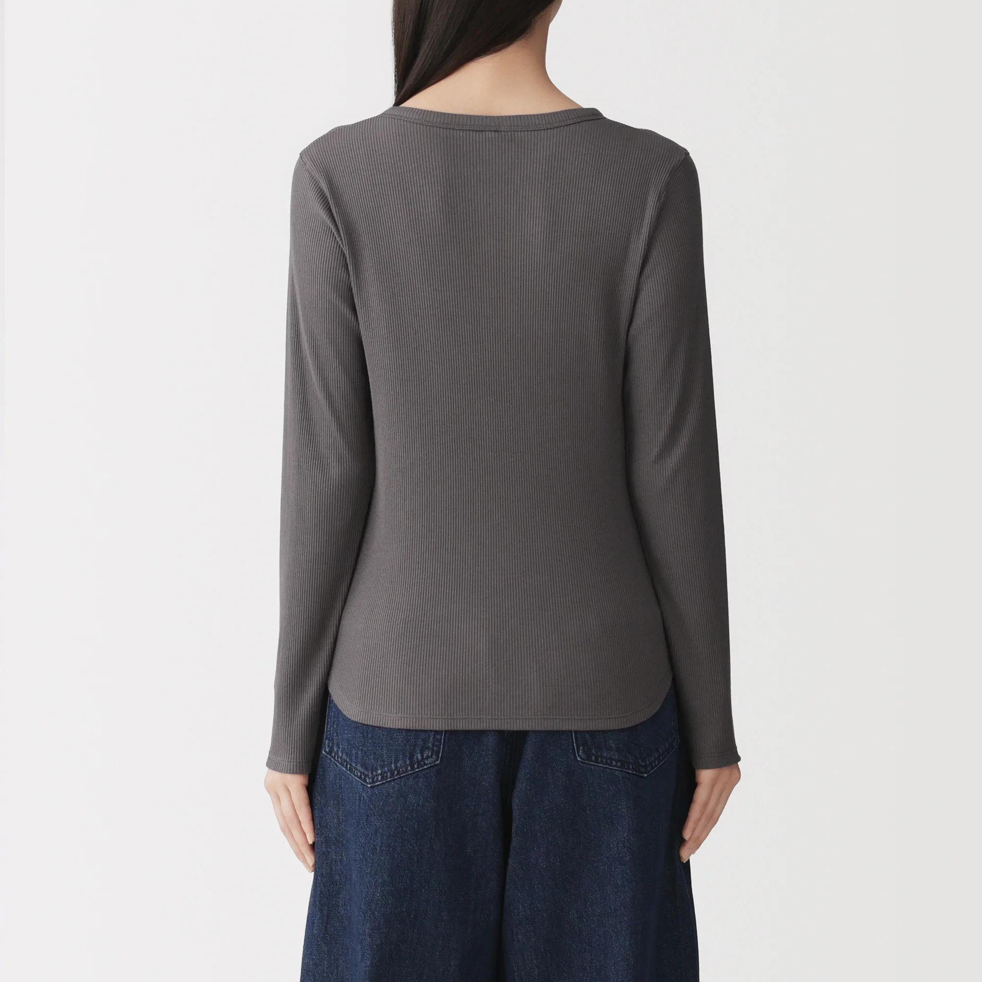 Lyocell Blend Rib Henley T-Shirt - Image 22