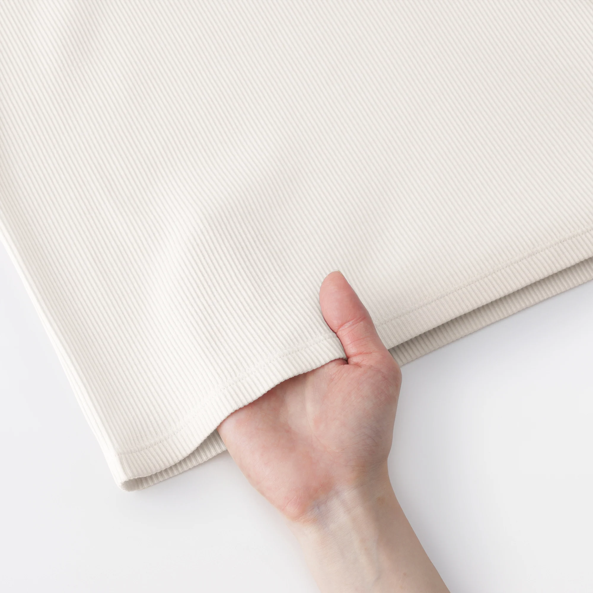 Lyocell Blend Rib T-Shirt - Image 17