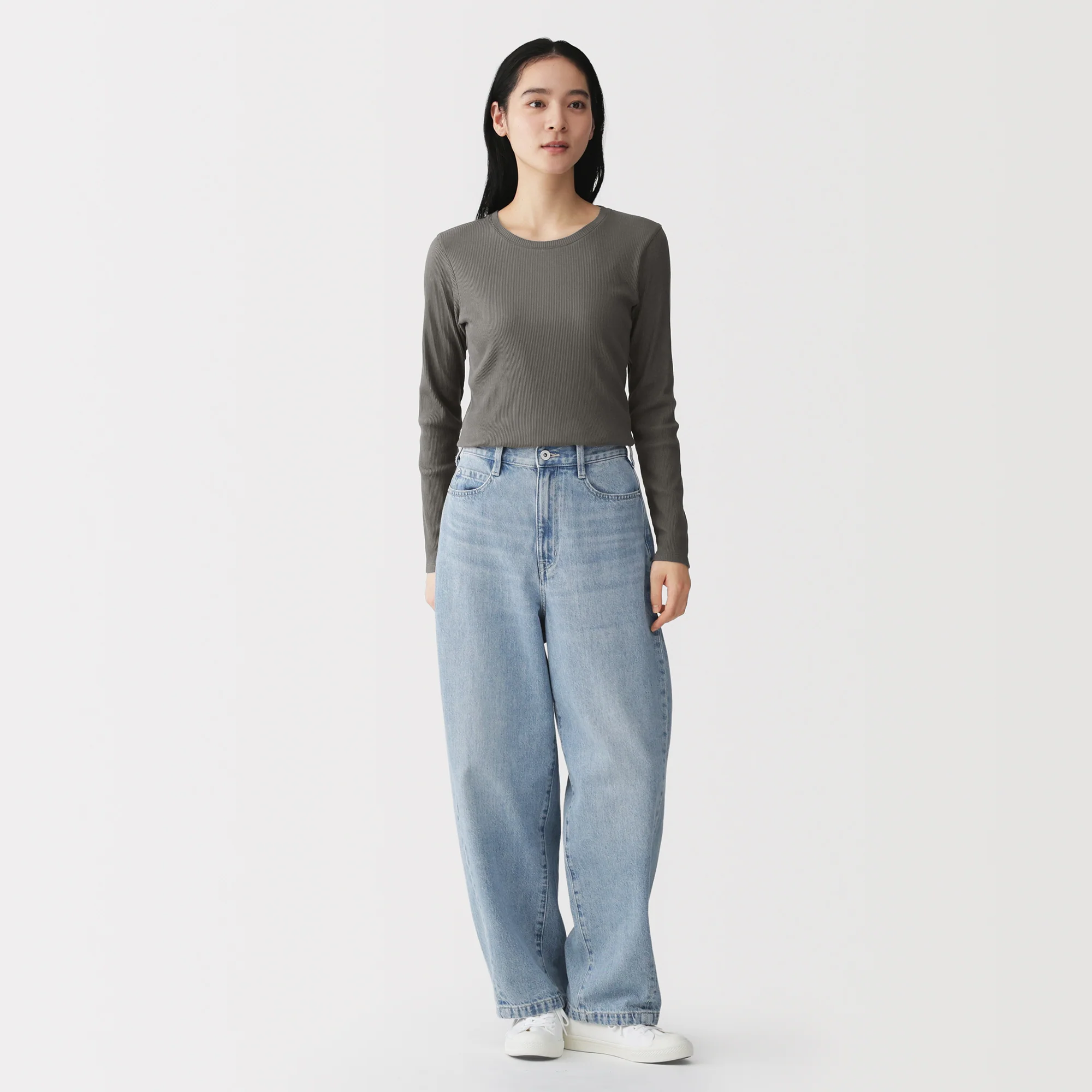 Lyocell Blend Rib T-Shirt - Image 20