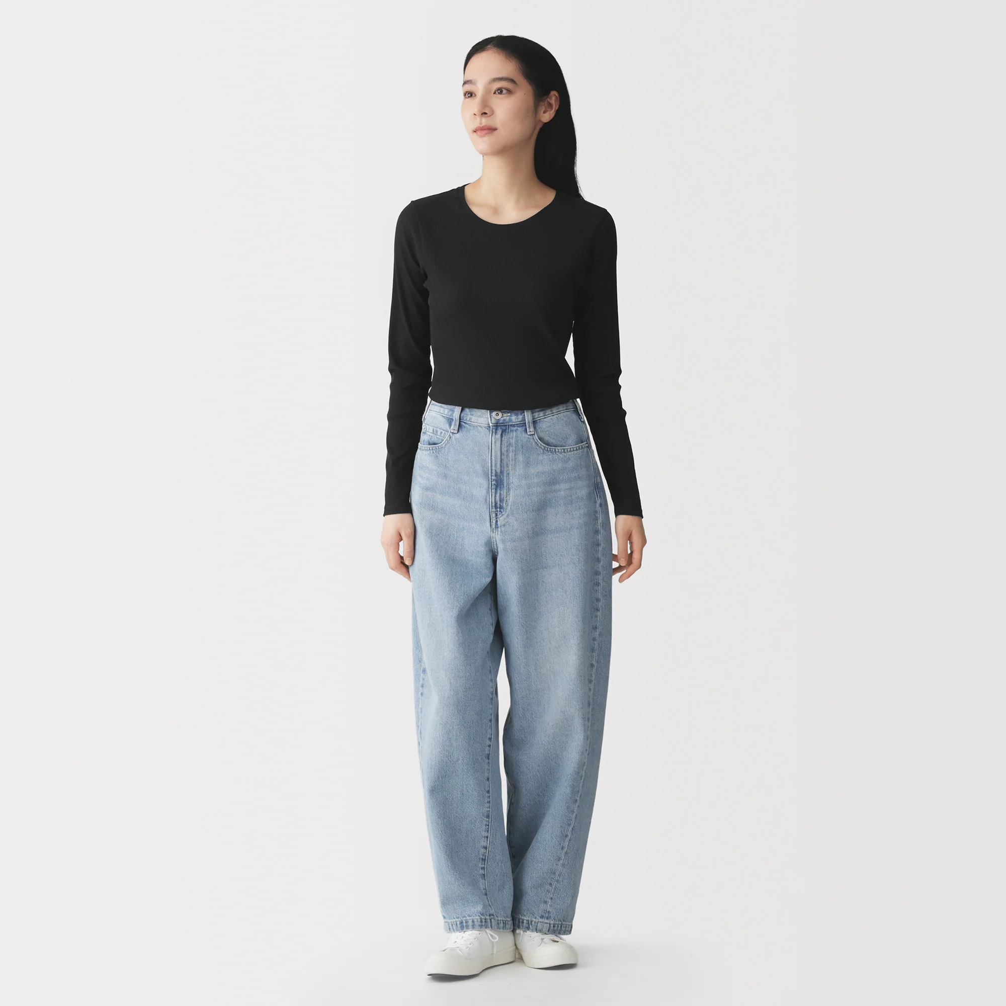 Lyocell Blend Rib T-Shirt - Image 28