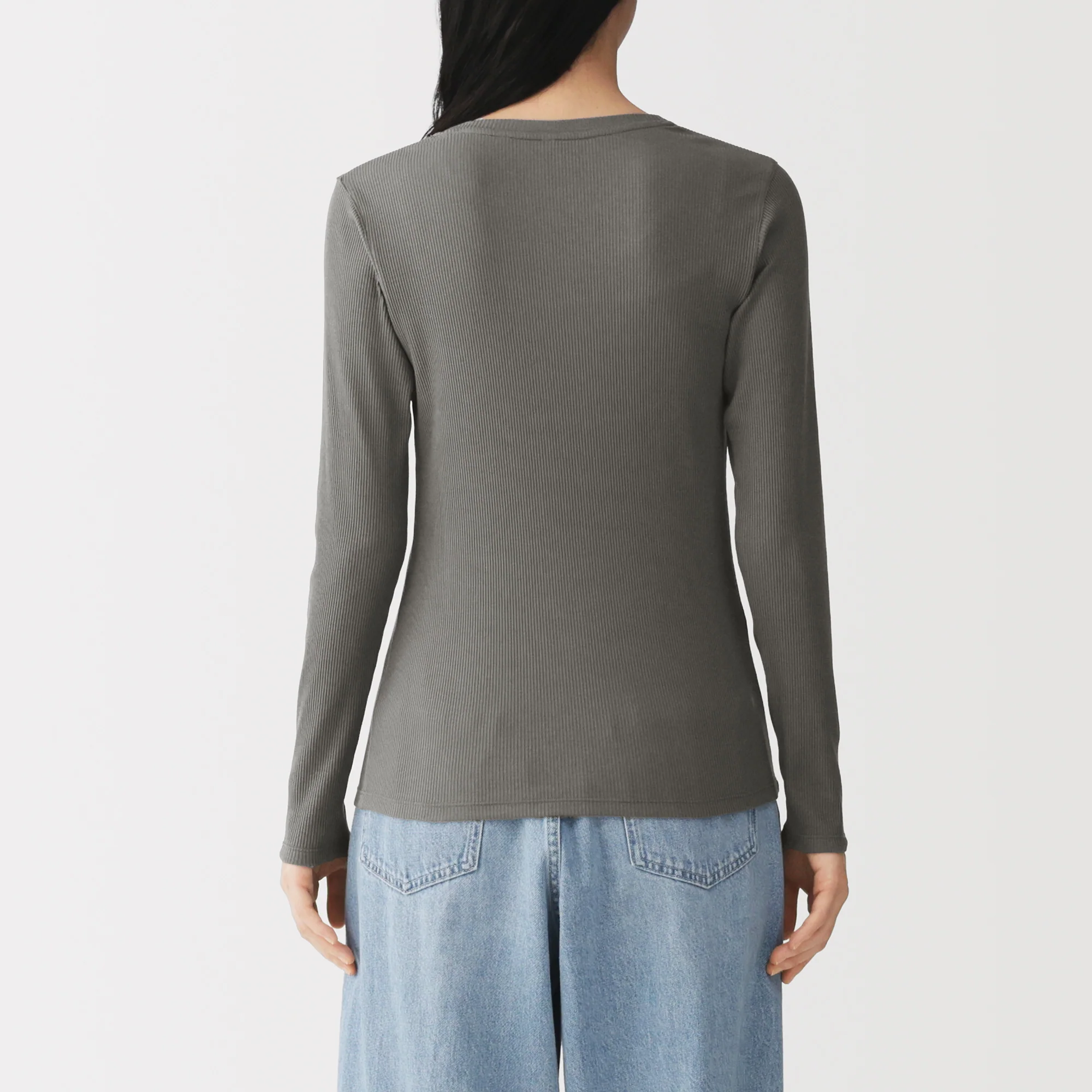 Lyocell Blend Rib T-Shirt - Image 30