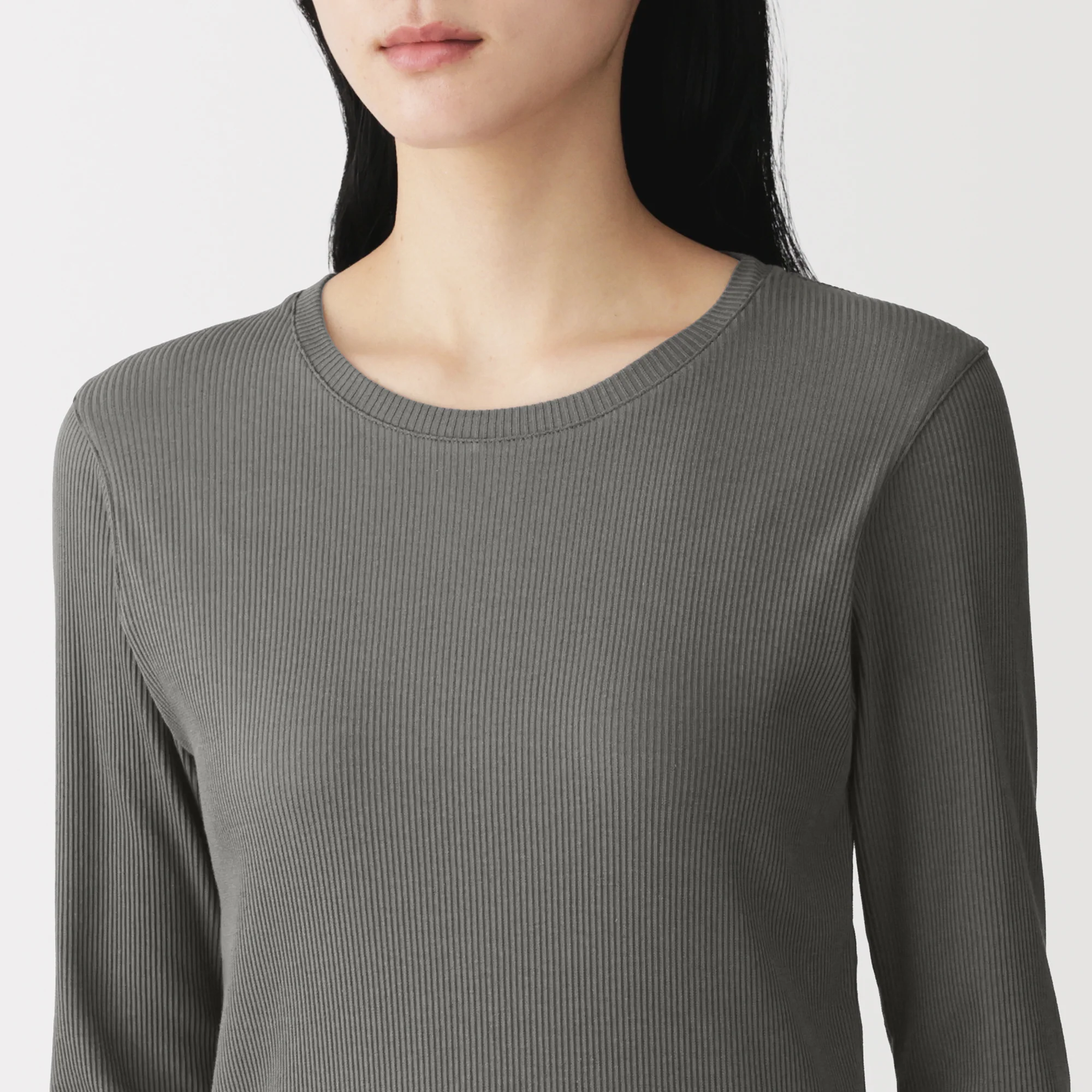 Lyocell Blend Rib T-Shirt - Image 47