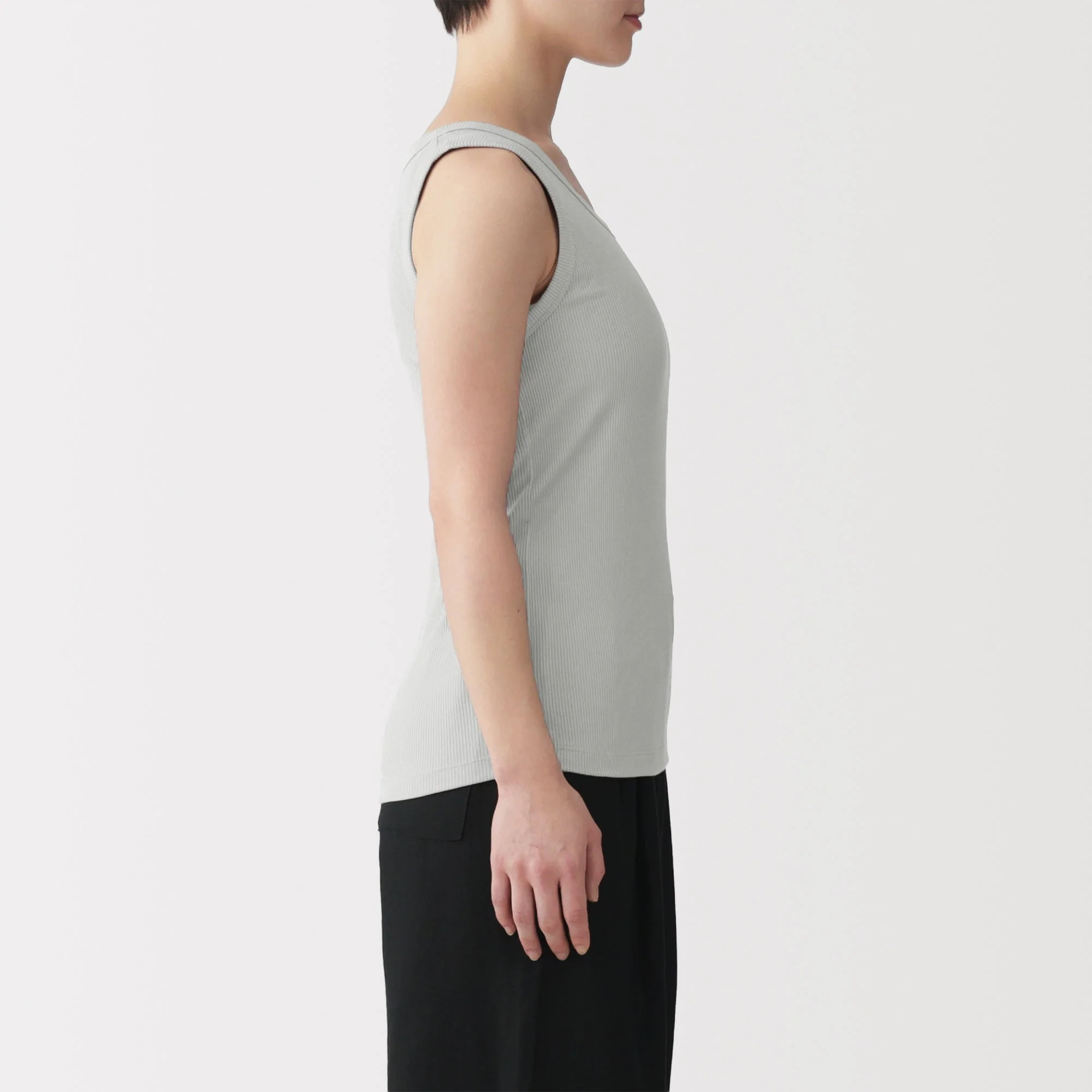 Lyocell Blend Rib Tank Top - Image 5