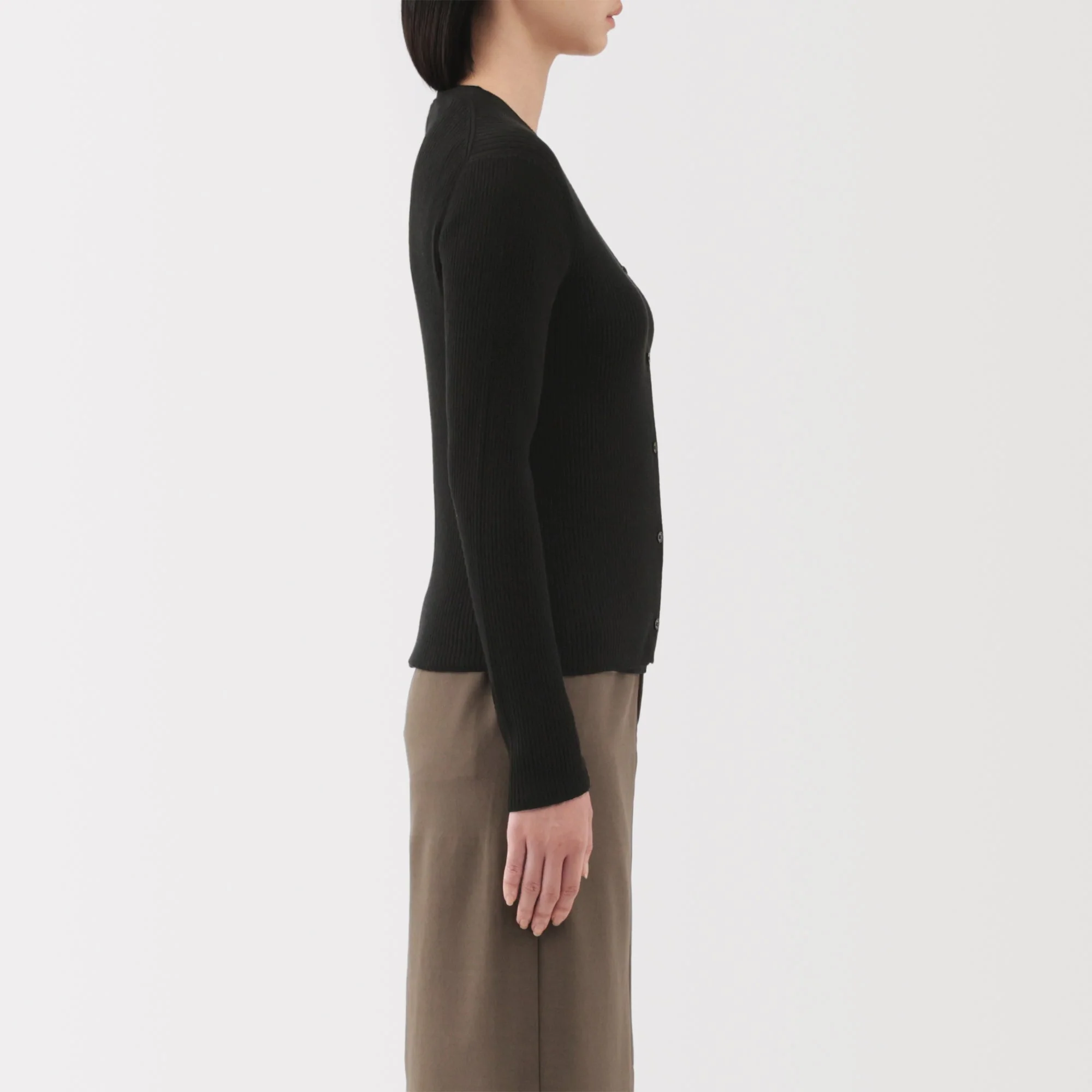 Lyocell Blend V-Neck Cardigan - Image 12