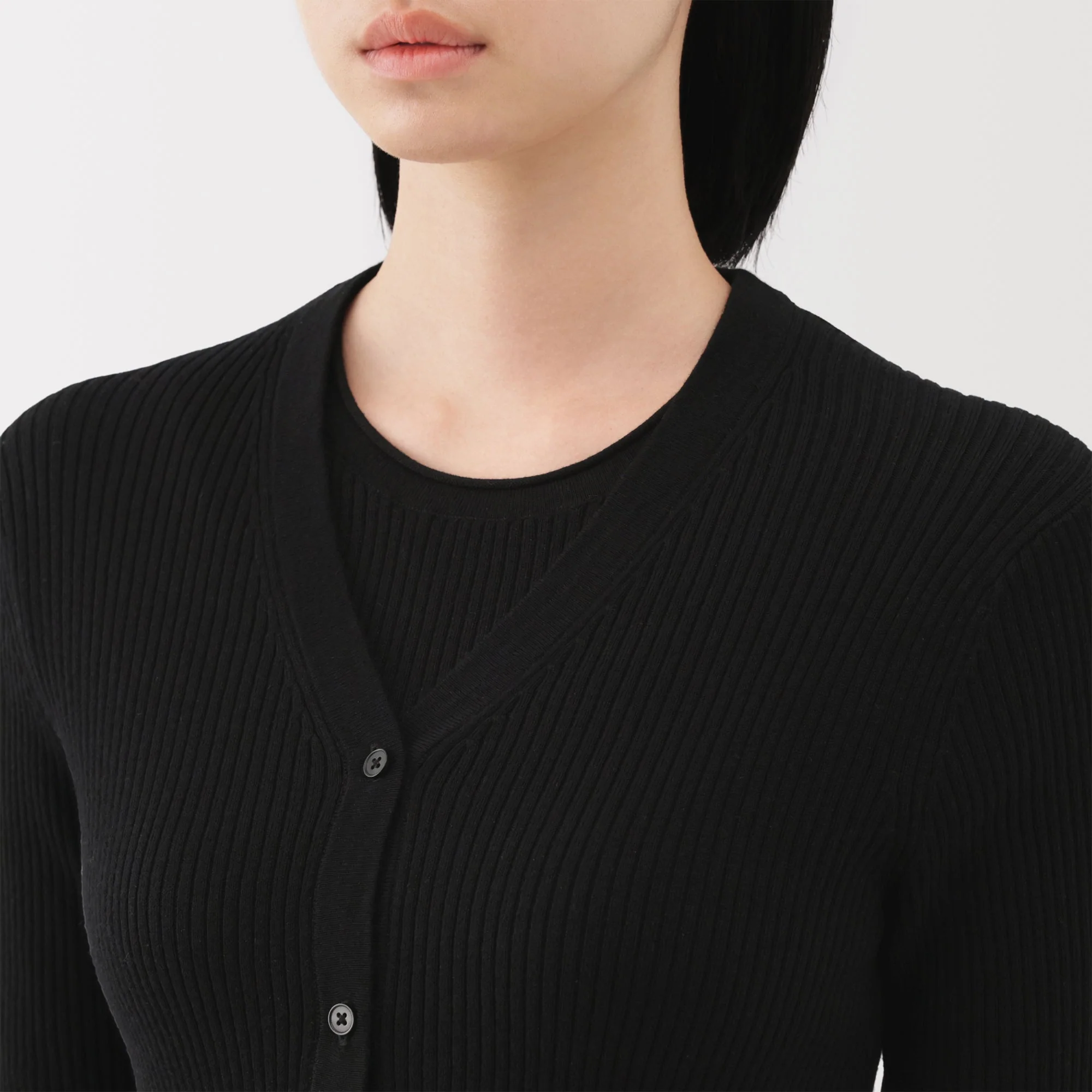 Lyocell Blend V-Neck Cardigan - Image 7