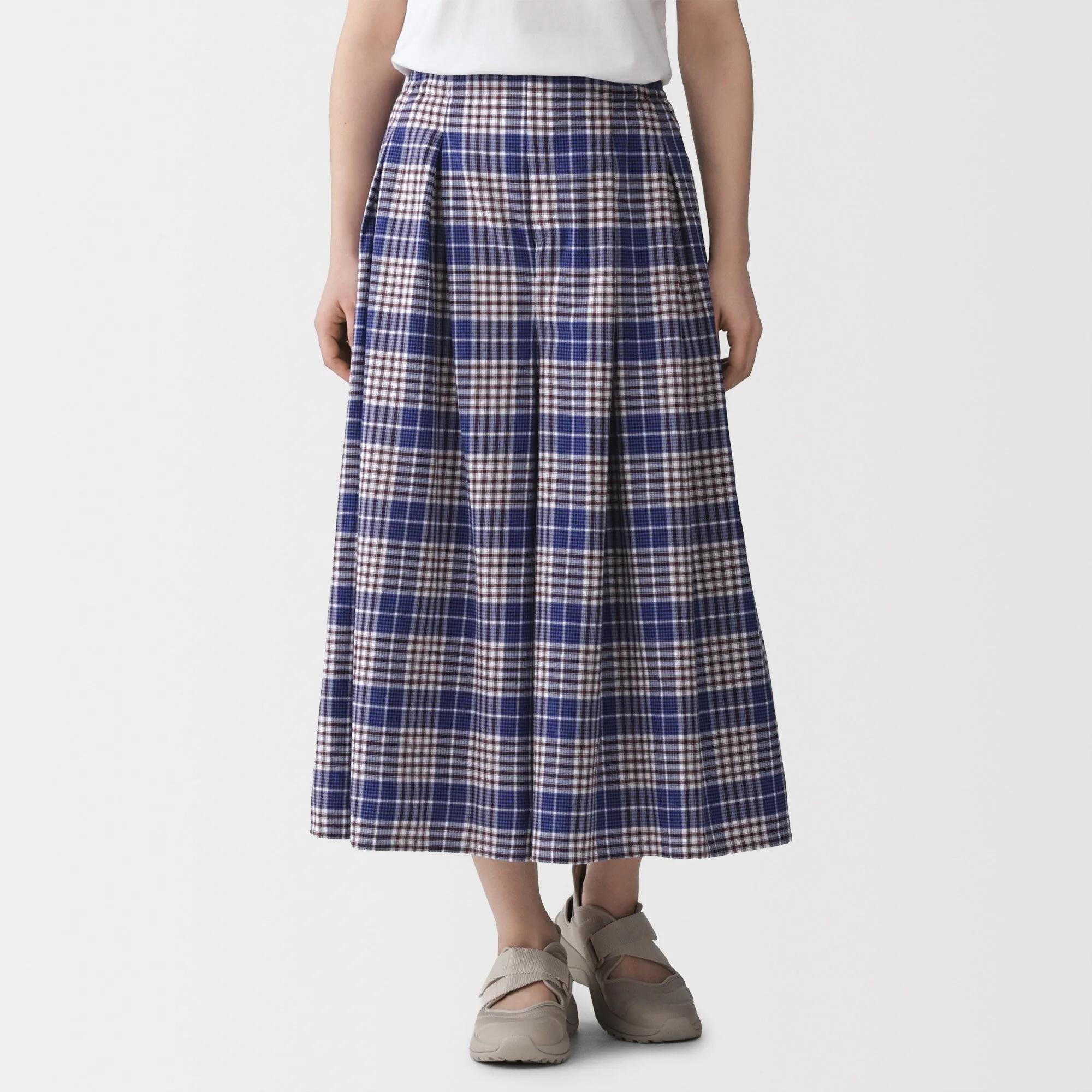 Madras Cotton Skirt Pants - Image 3
