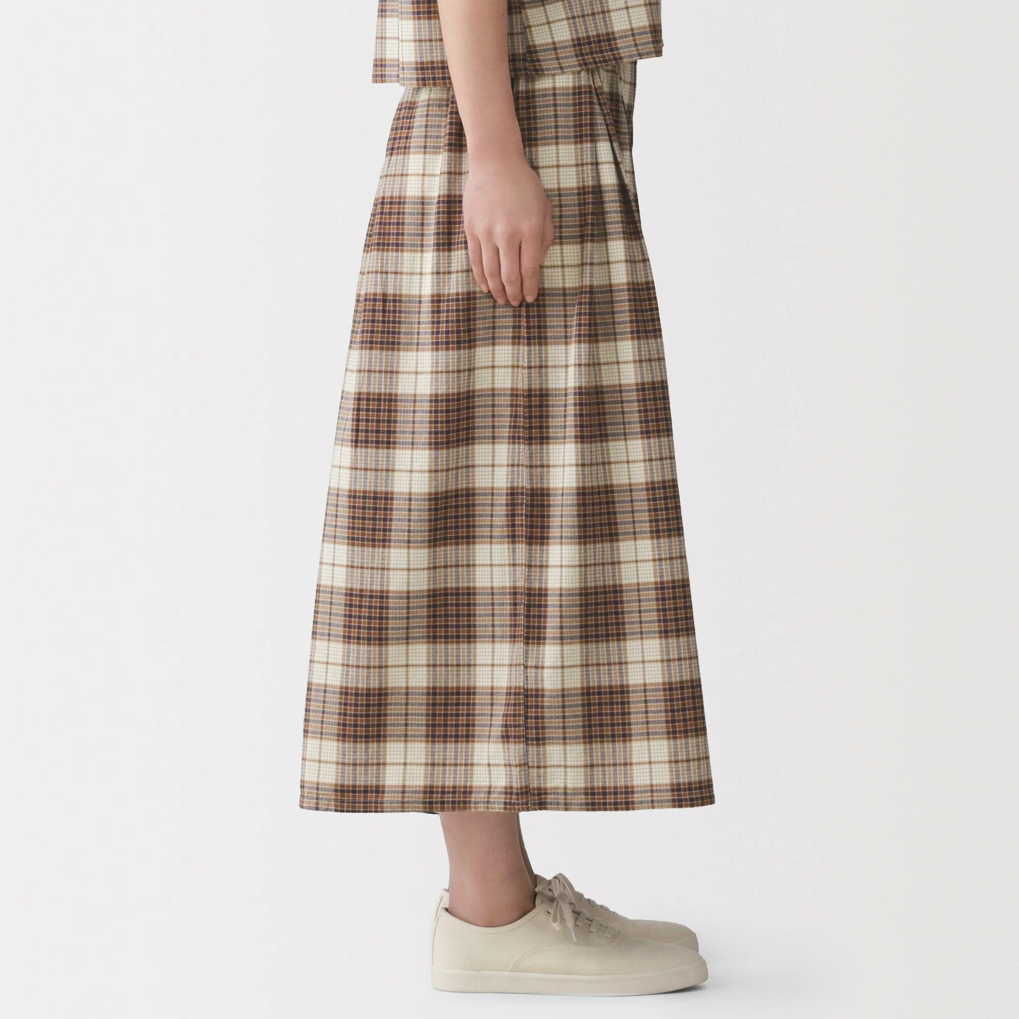 Madras Cotton Skirt Pants - Image 5