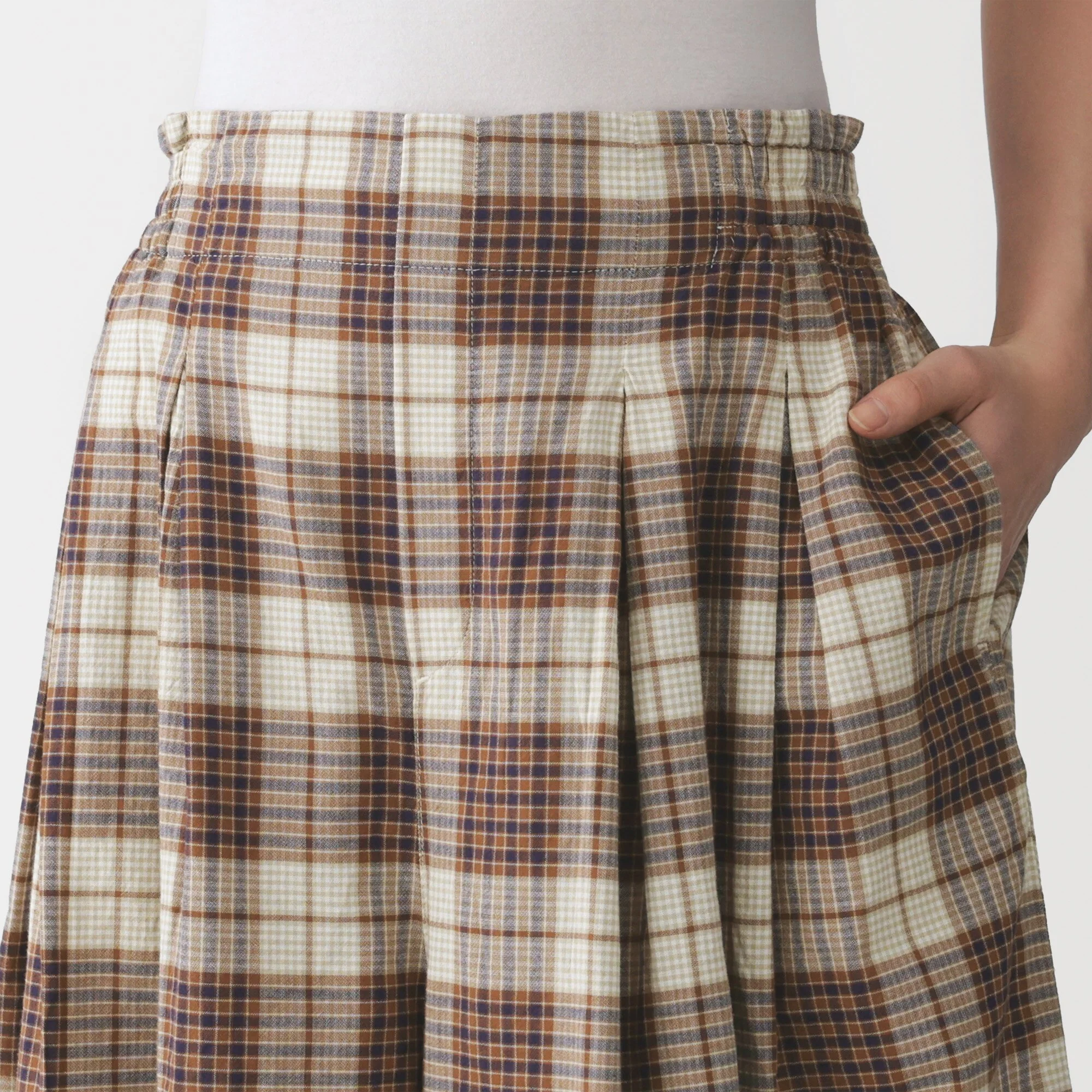 Madras Cotton Skirt Pants - Image 7