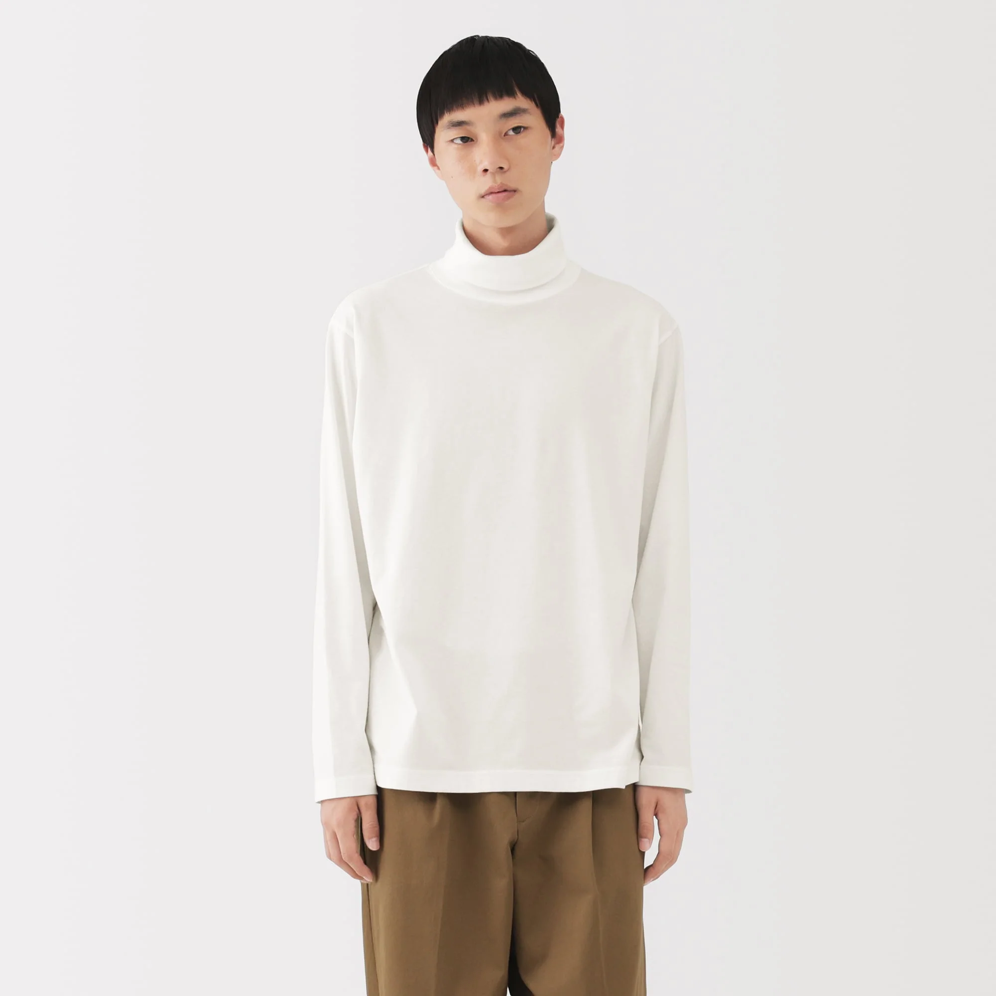 Men's Brushed Turtleneck T-Shirt - Image 3