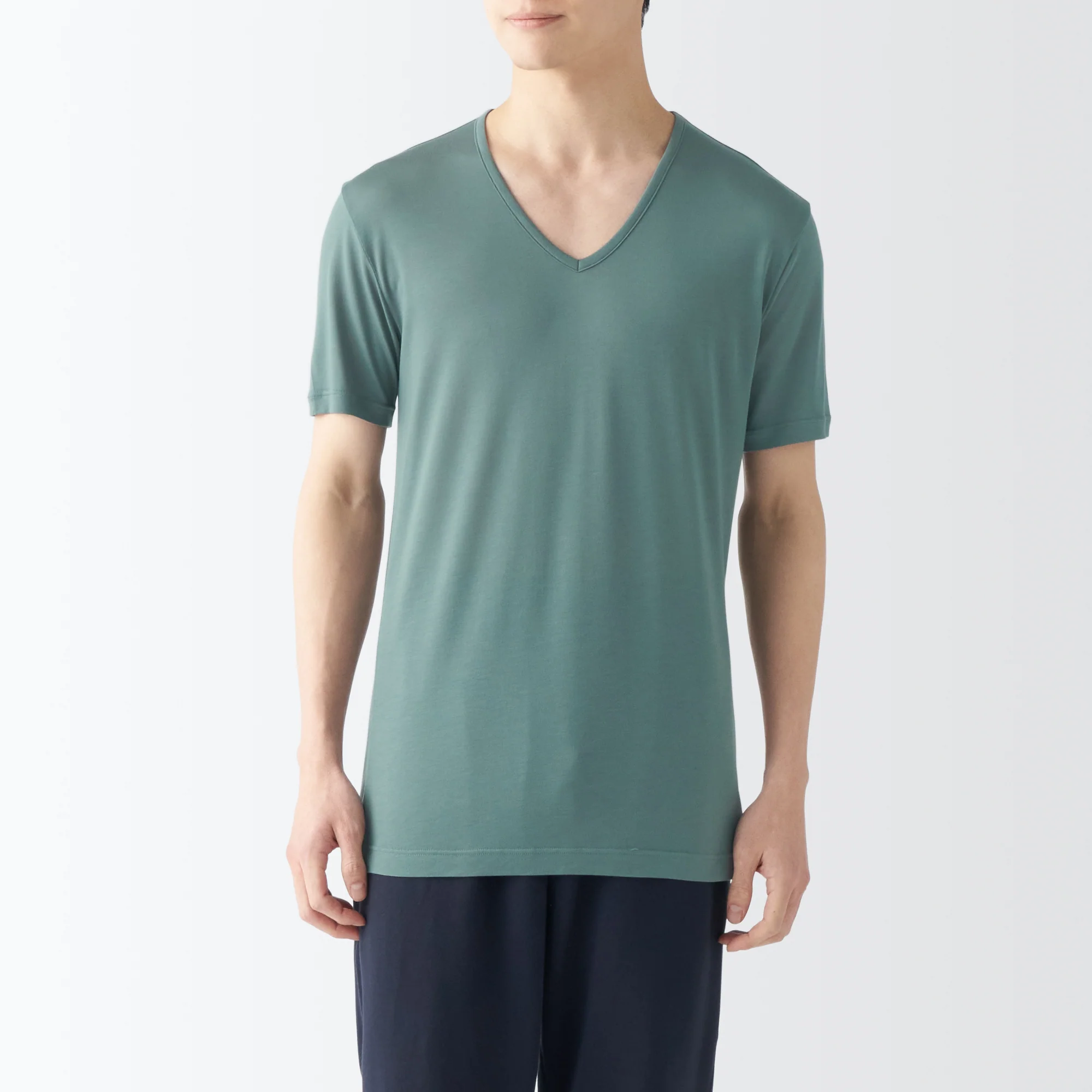 Men's Cool Touch Smooth V-Neck T-Shirt - Image 4